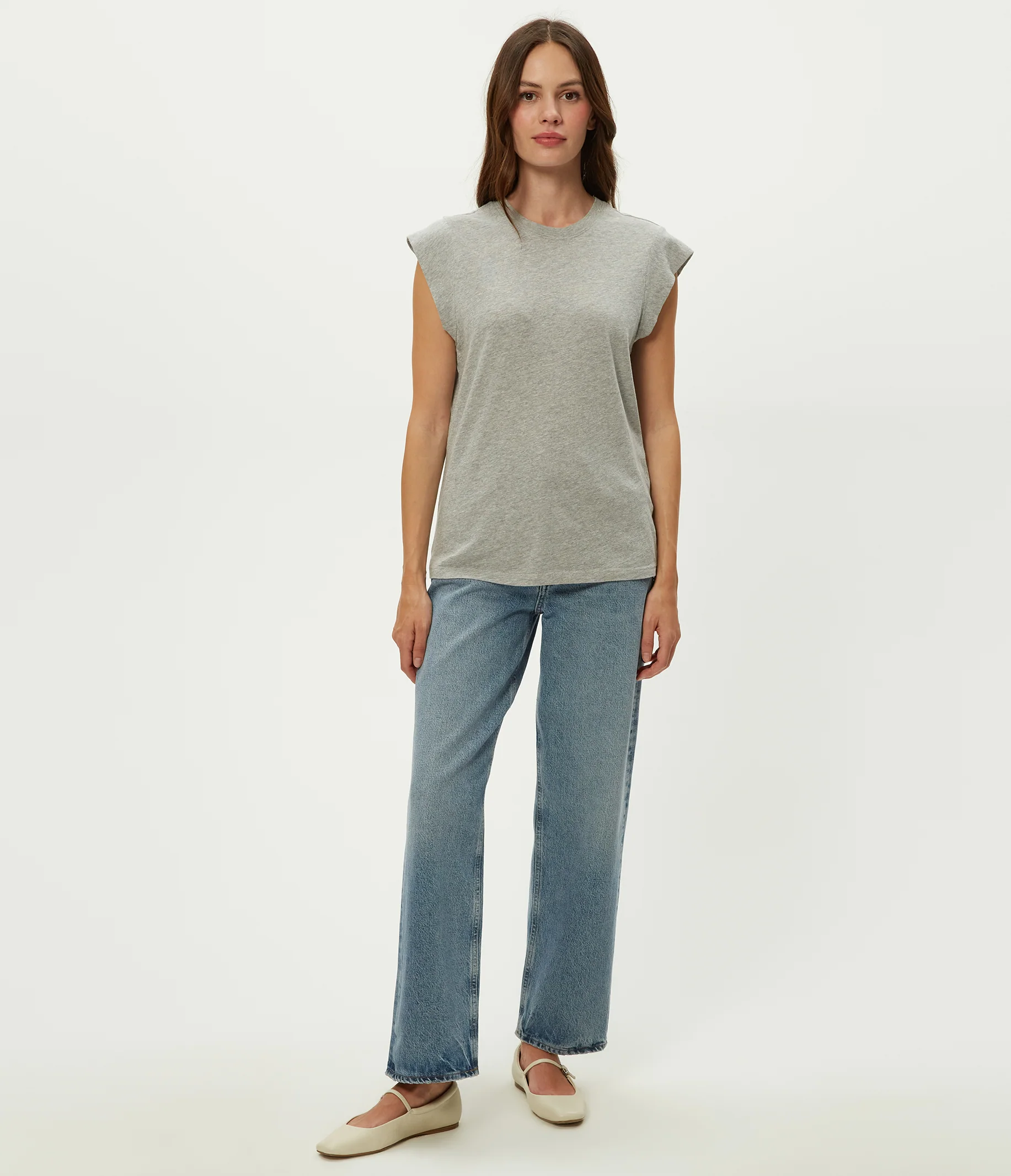 Joey Power Shoulder Tee - Image 2