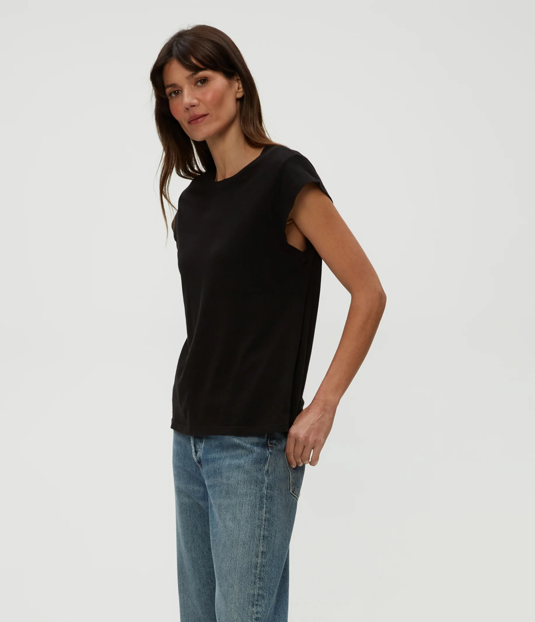 Joey Power Shoulder Tee - Image 23