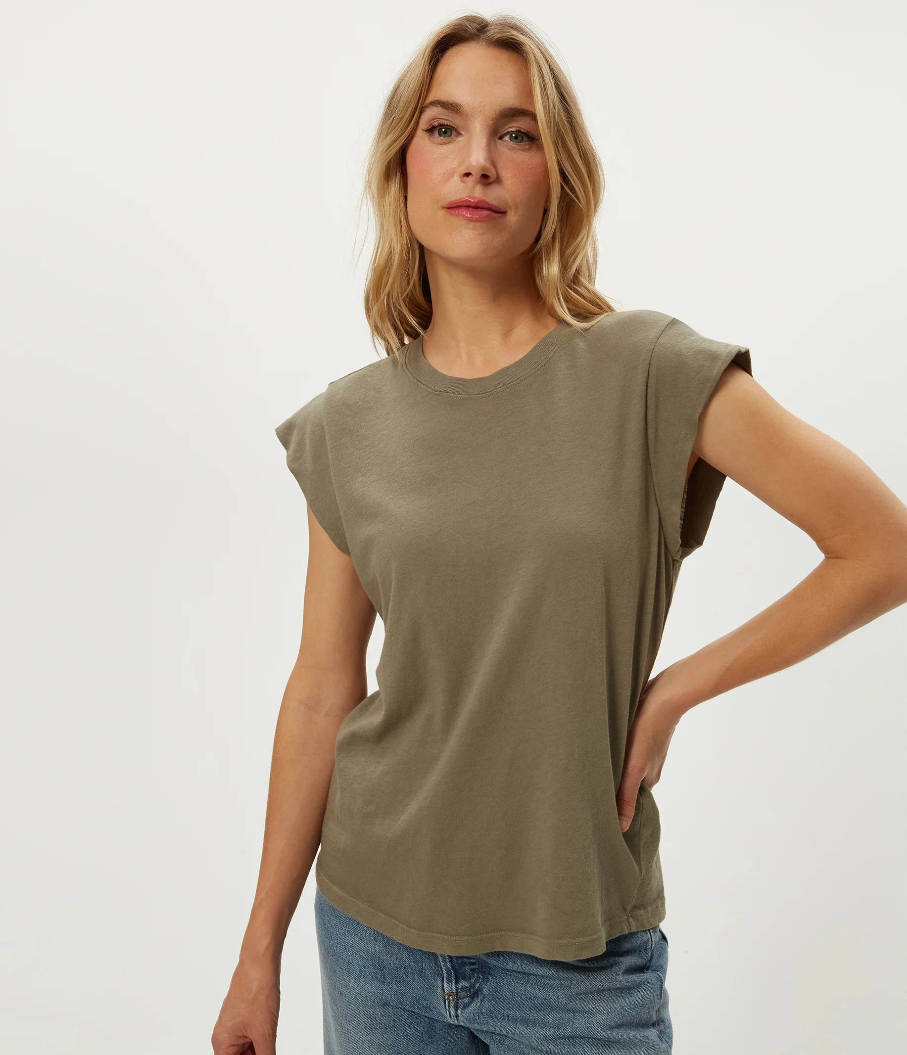 Joey Power Shoulder Tee - Image 29