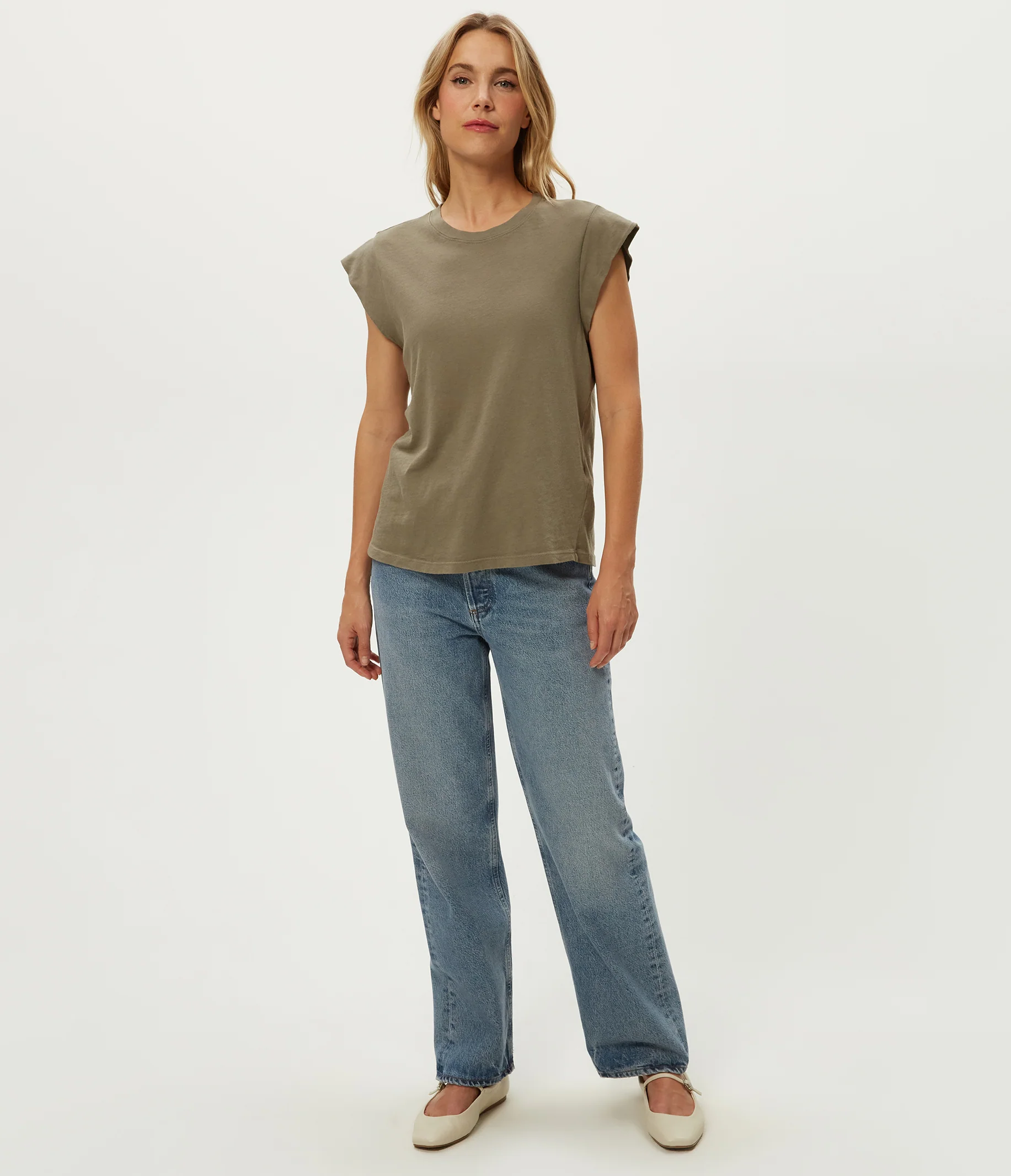 Joey Power Shoulder Tee - Image 30