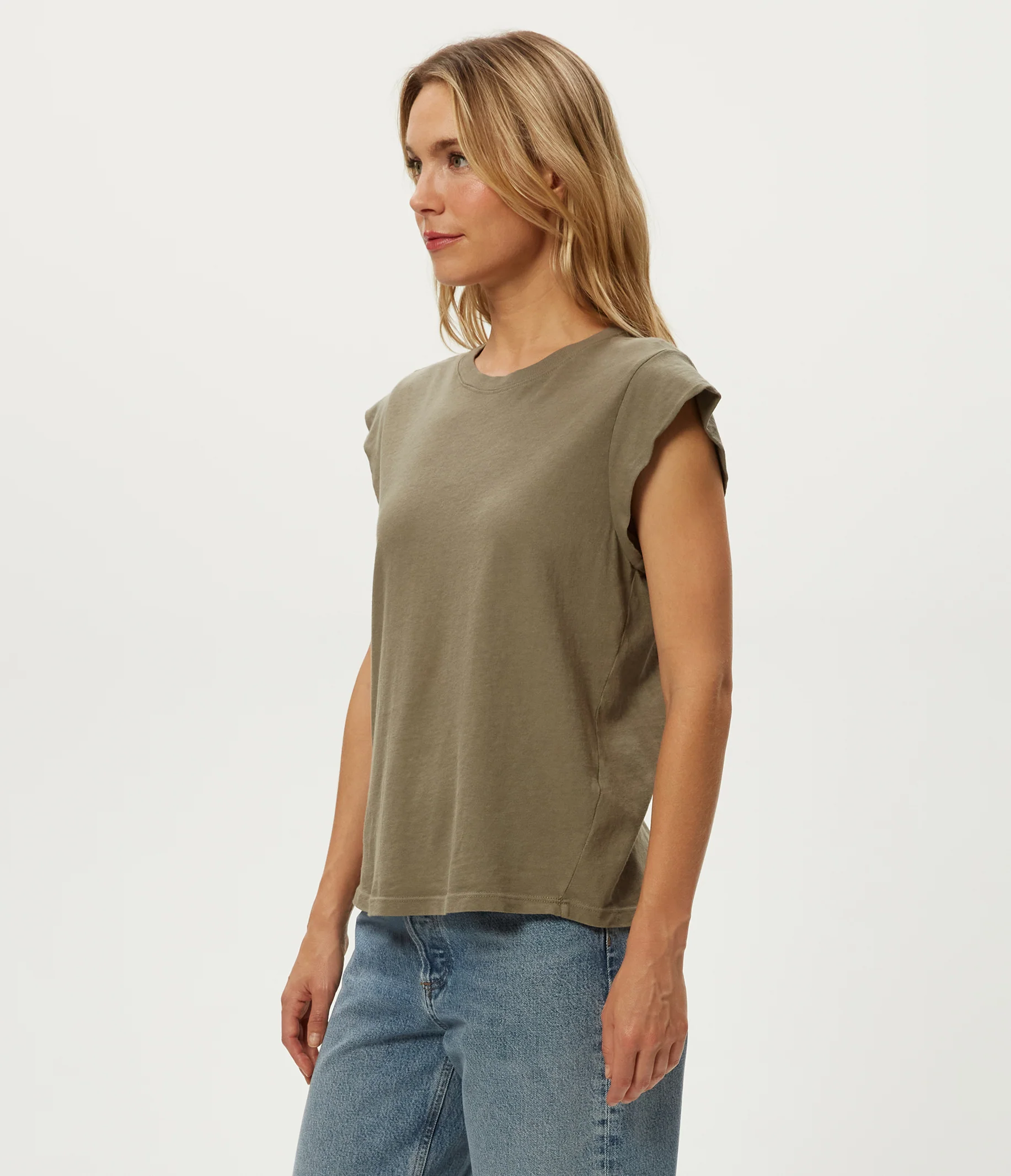 Joey Power Shoulder Tee - Image 31