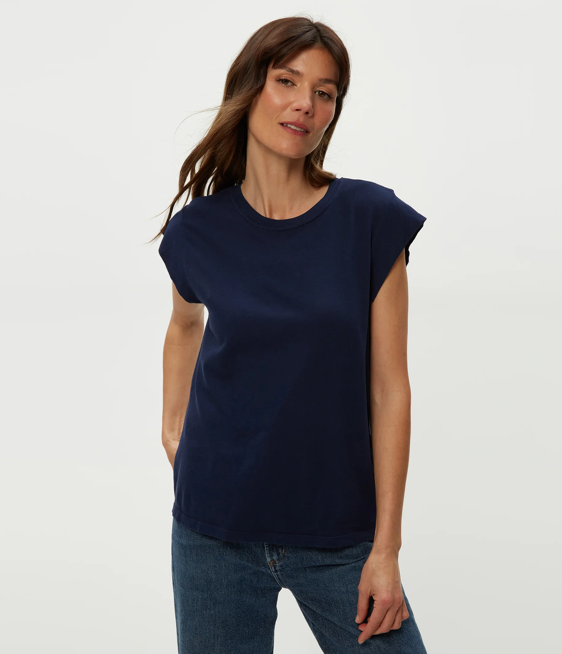 Joey Power Shoulder Tee - Image 33