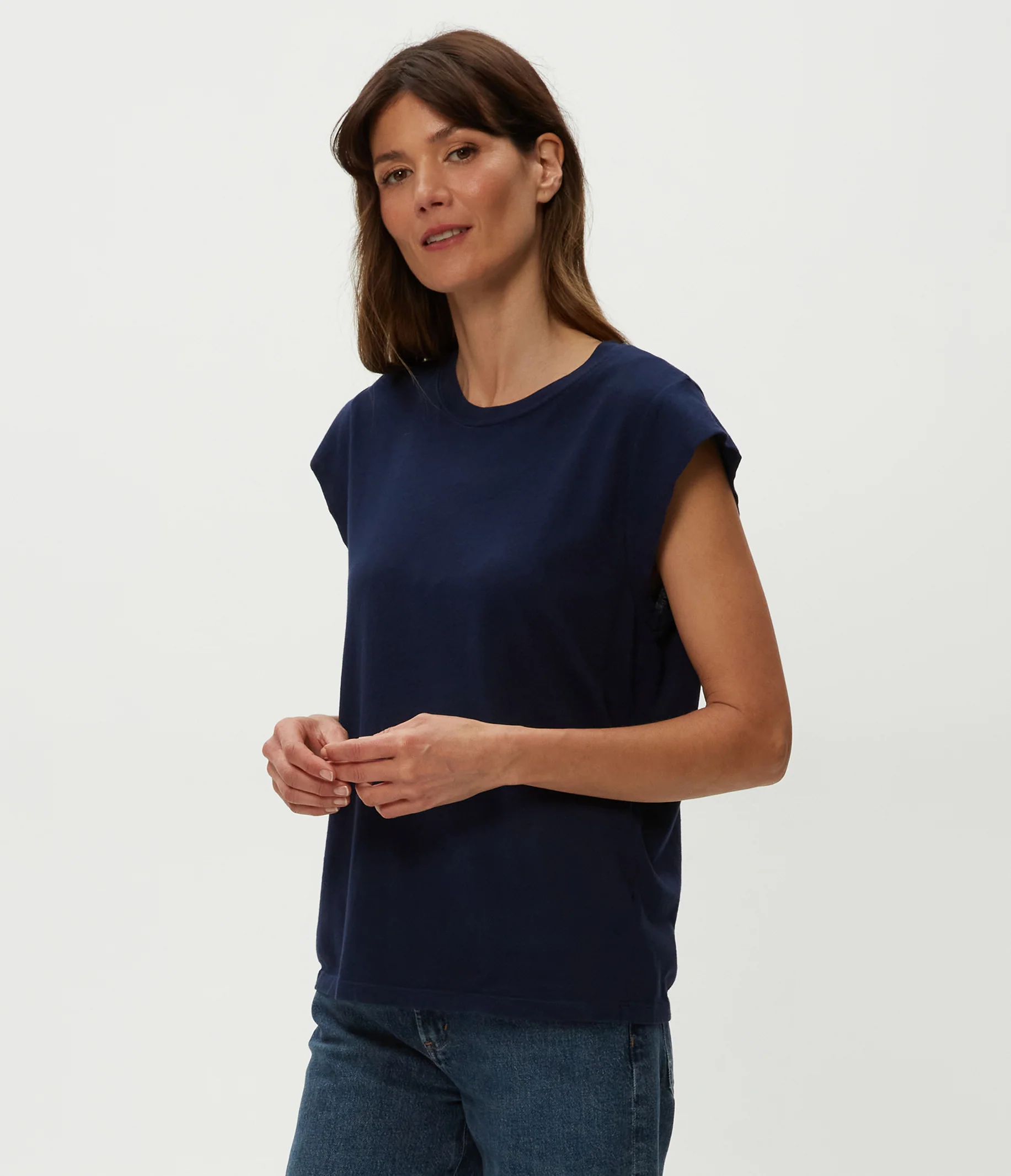 Joey Power Shoulder Tee - Image 35