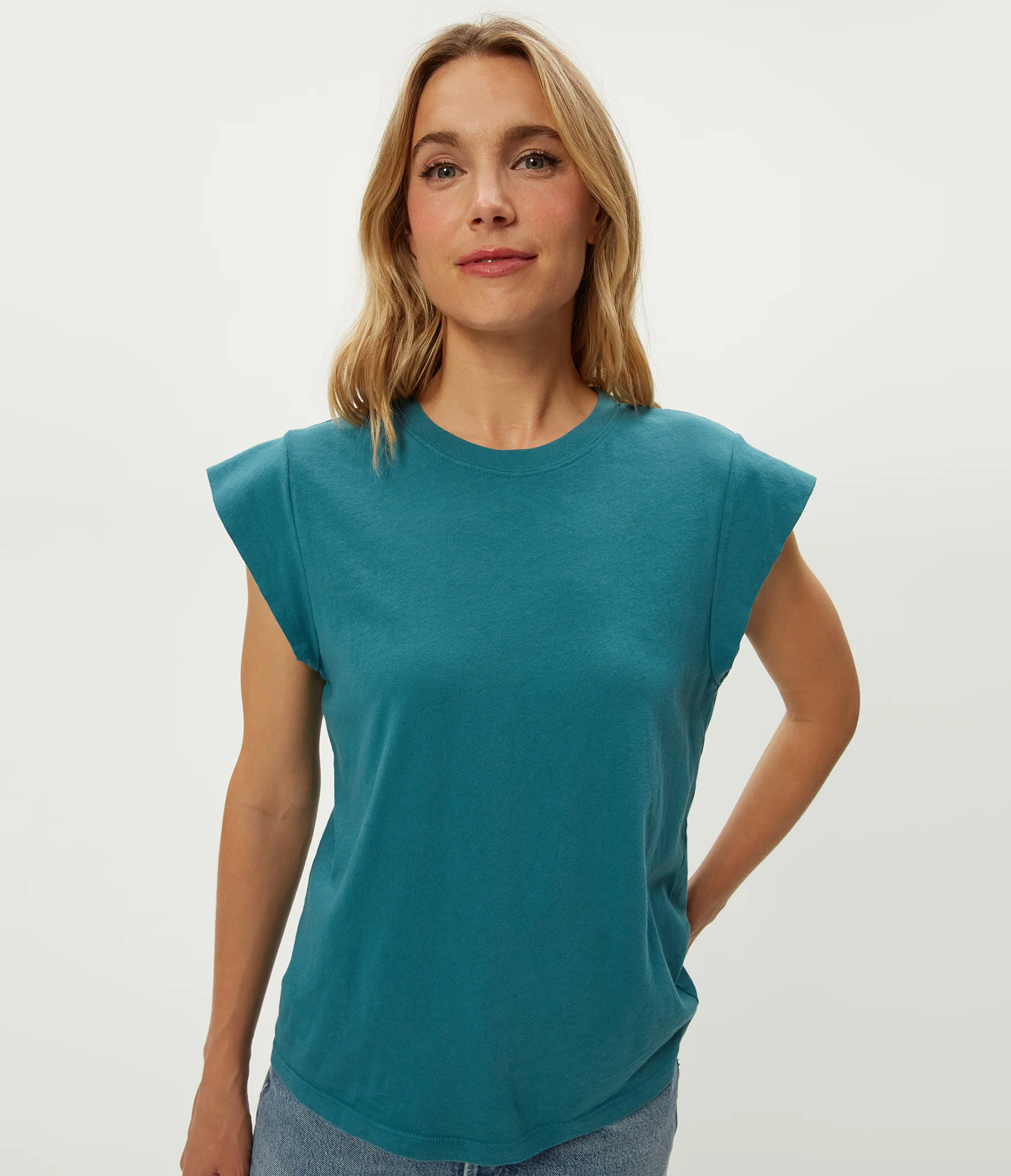 Joey Power Shoulder Tee - Image 5