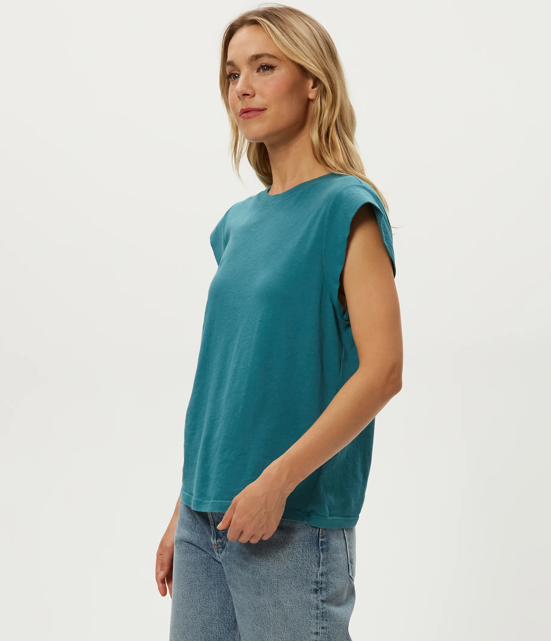 Joey Power Shoulder Tee - Image 7