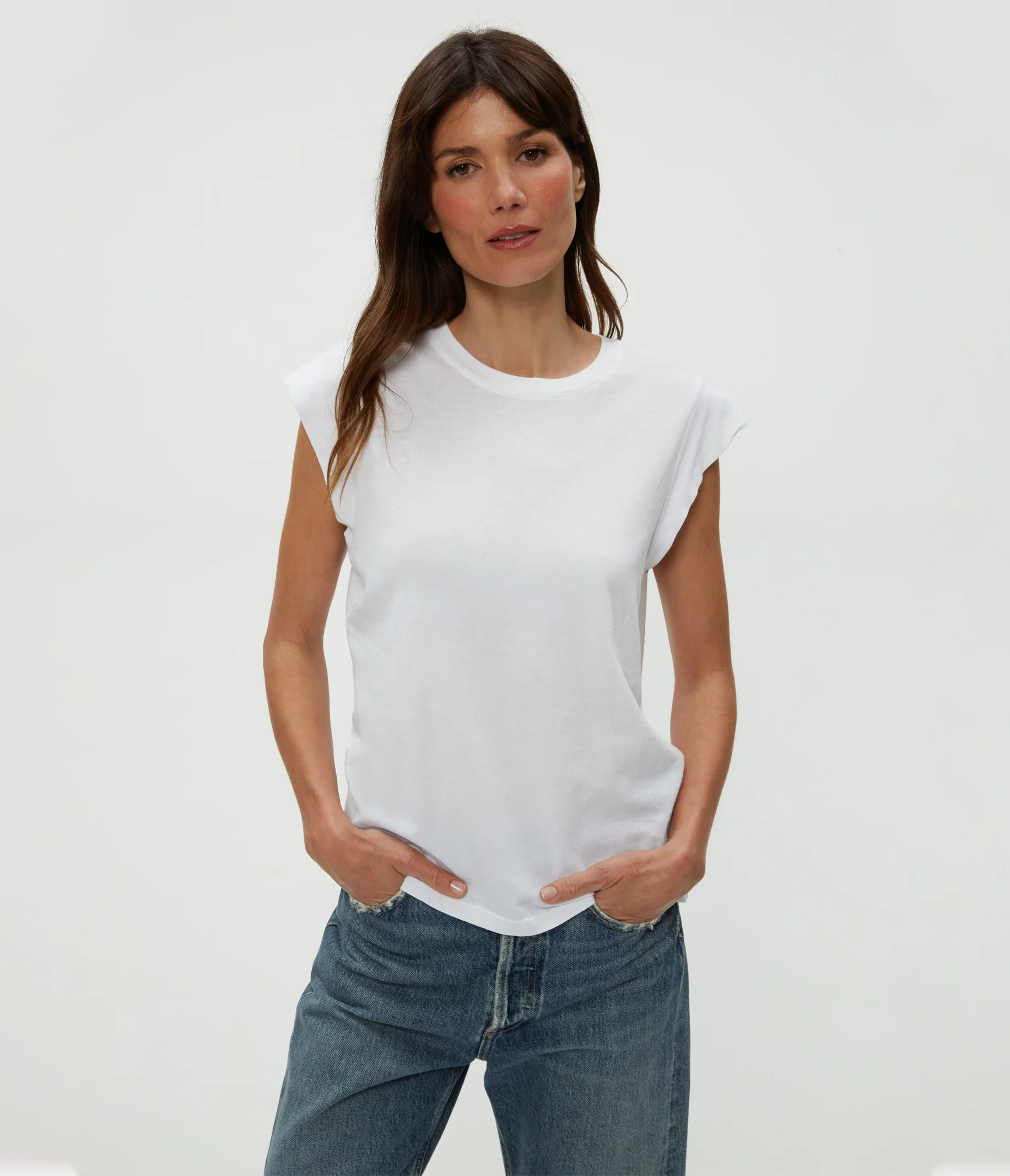 Joey Power Shoulder Tee - Image 9