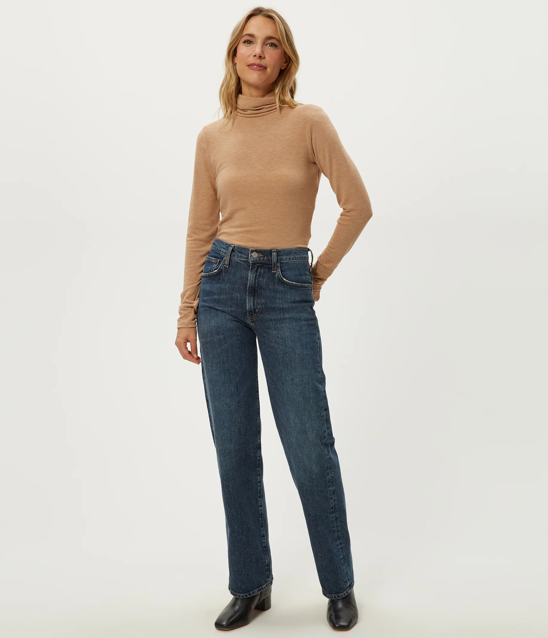 Jojo Side Ruched Turtleneck - Image 14