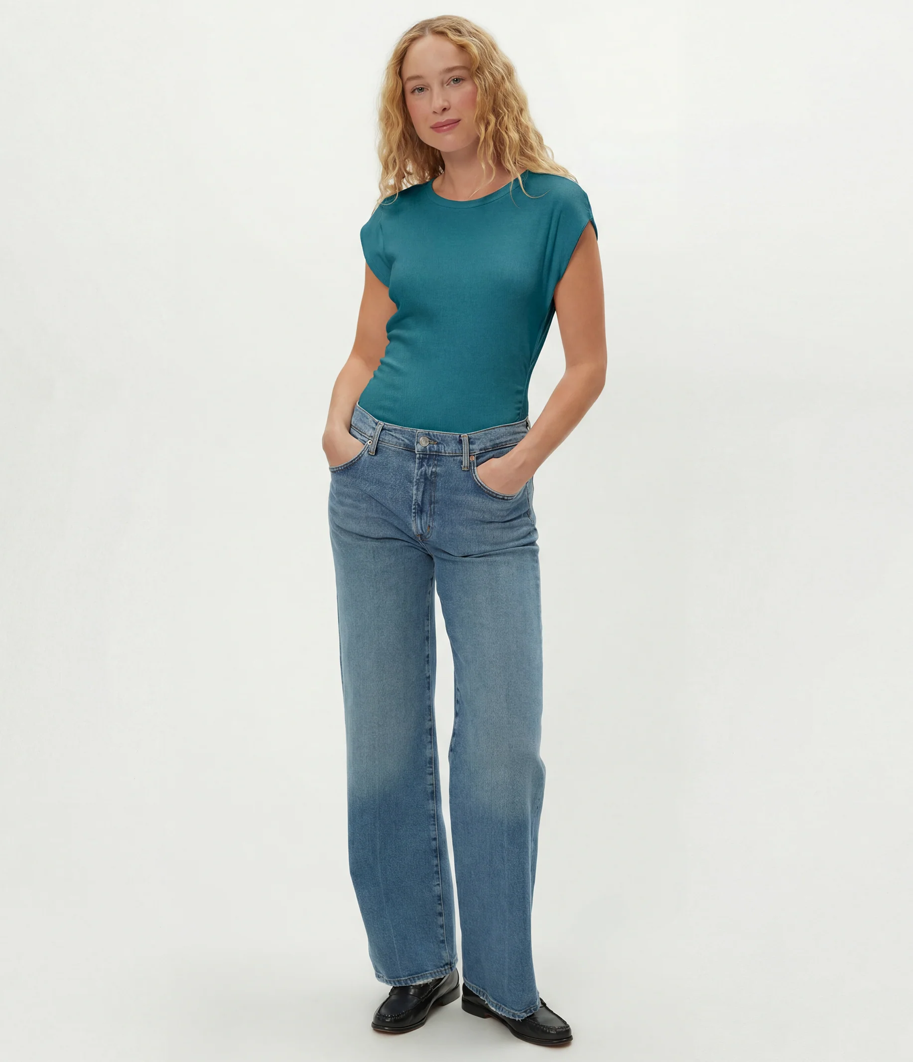 Joni Power Shoulder Tee - Image 58