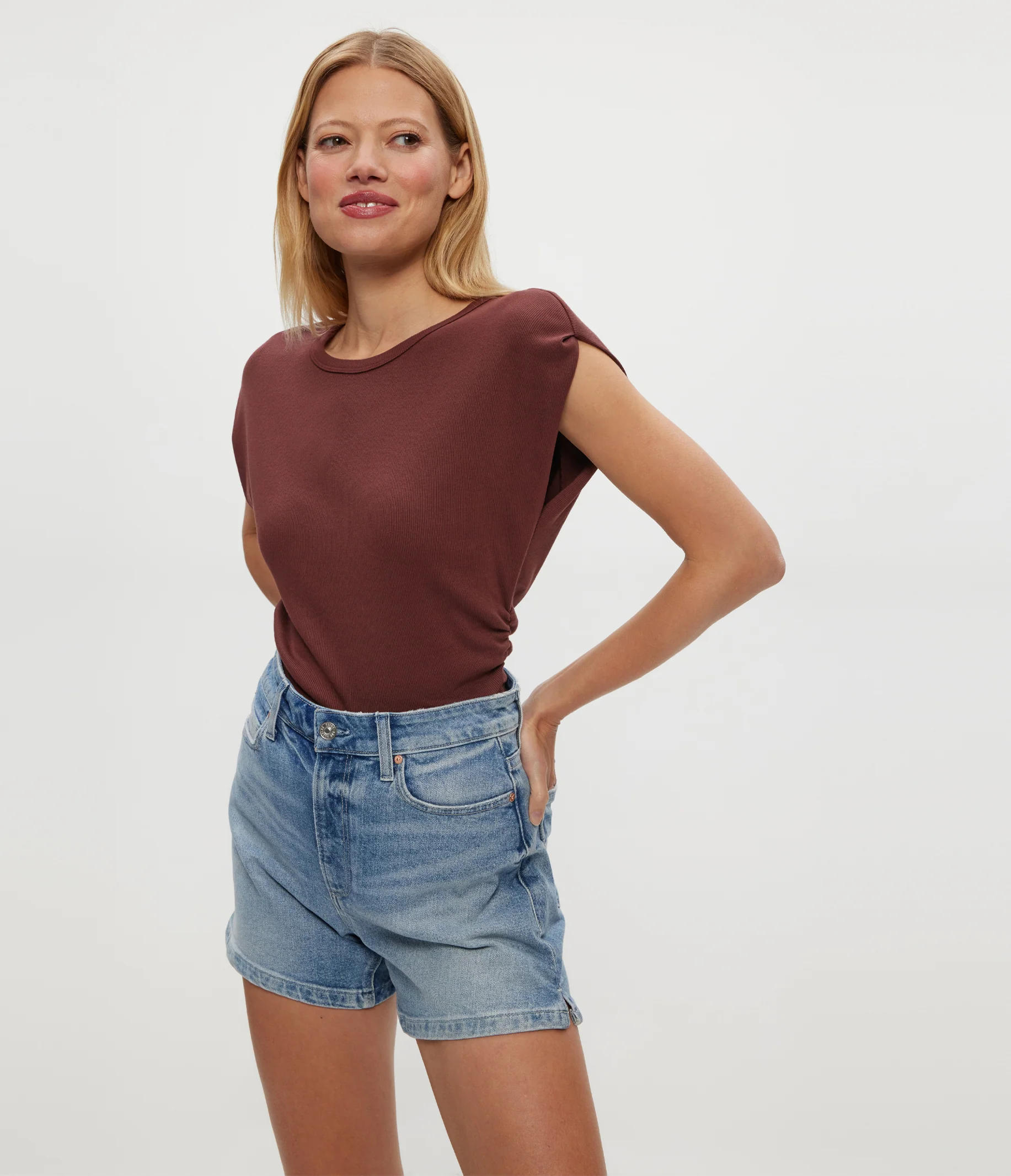 Joni Power Shoulder Tee - Image 9