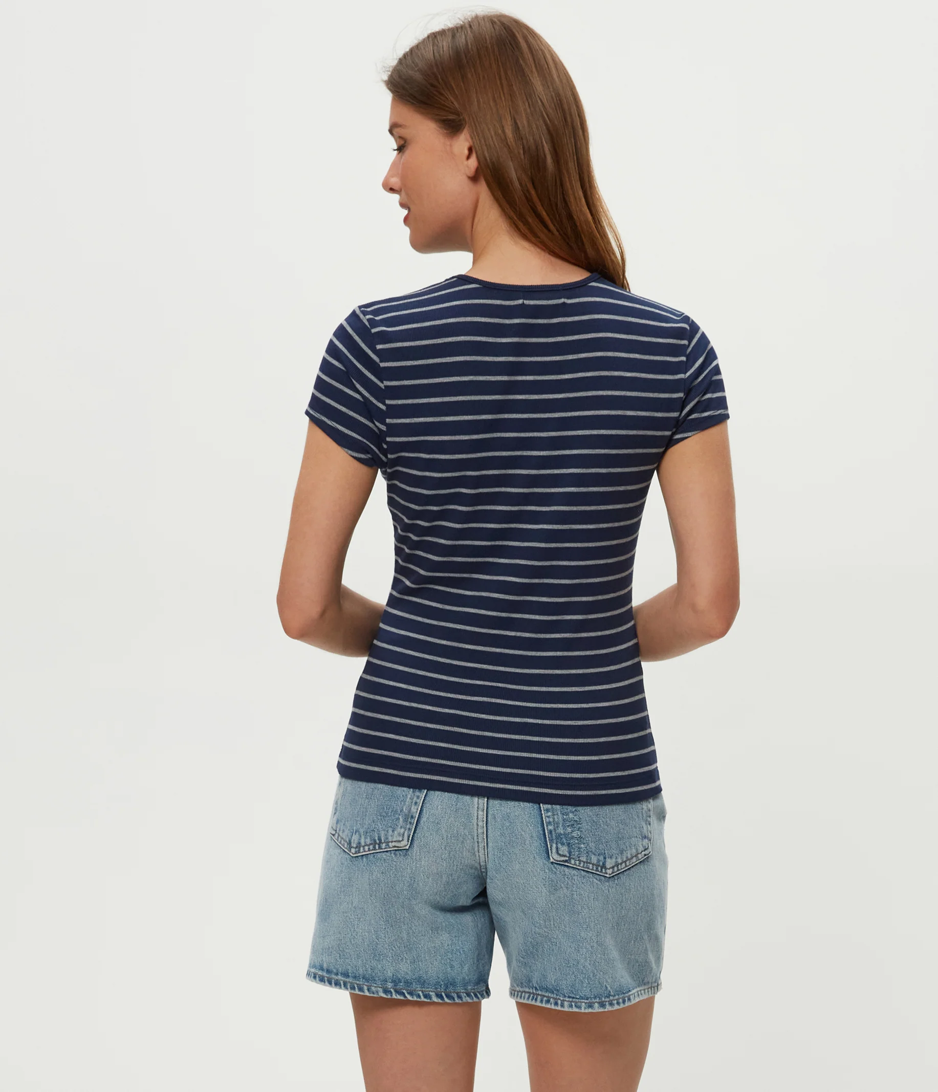 Joy Striped Ribbed Tee - Image 15