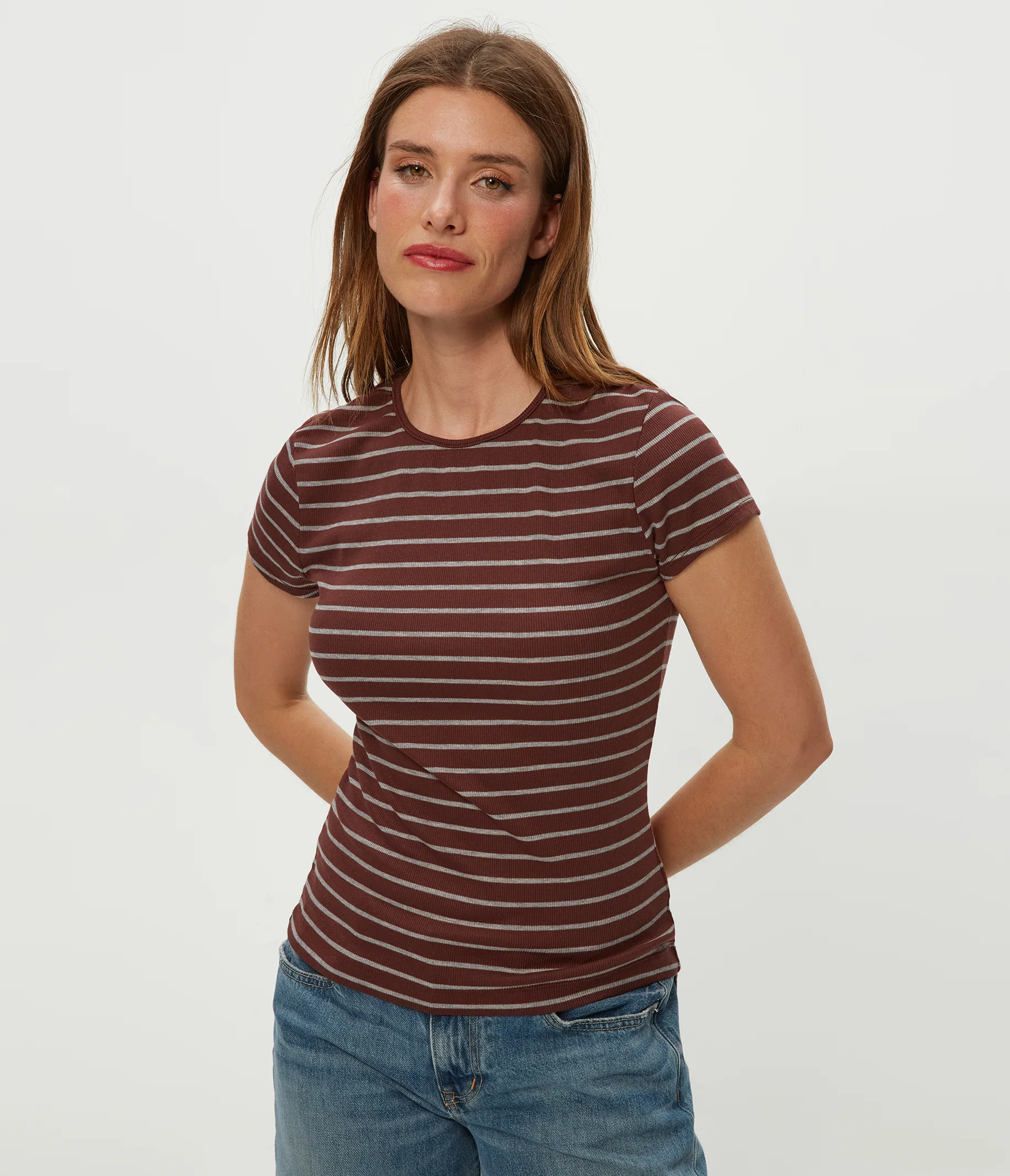 Joy Striped Ribbed Tee - Image 6