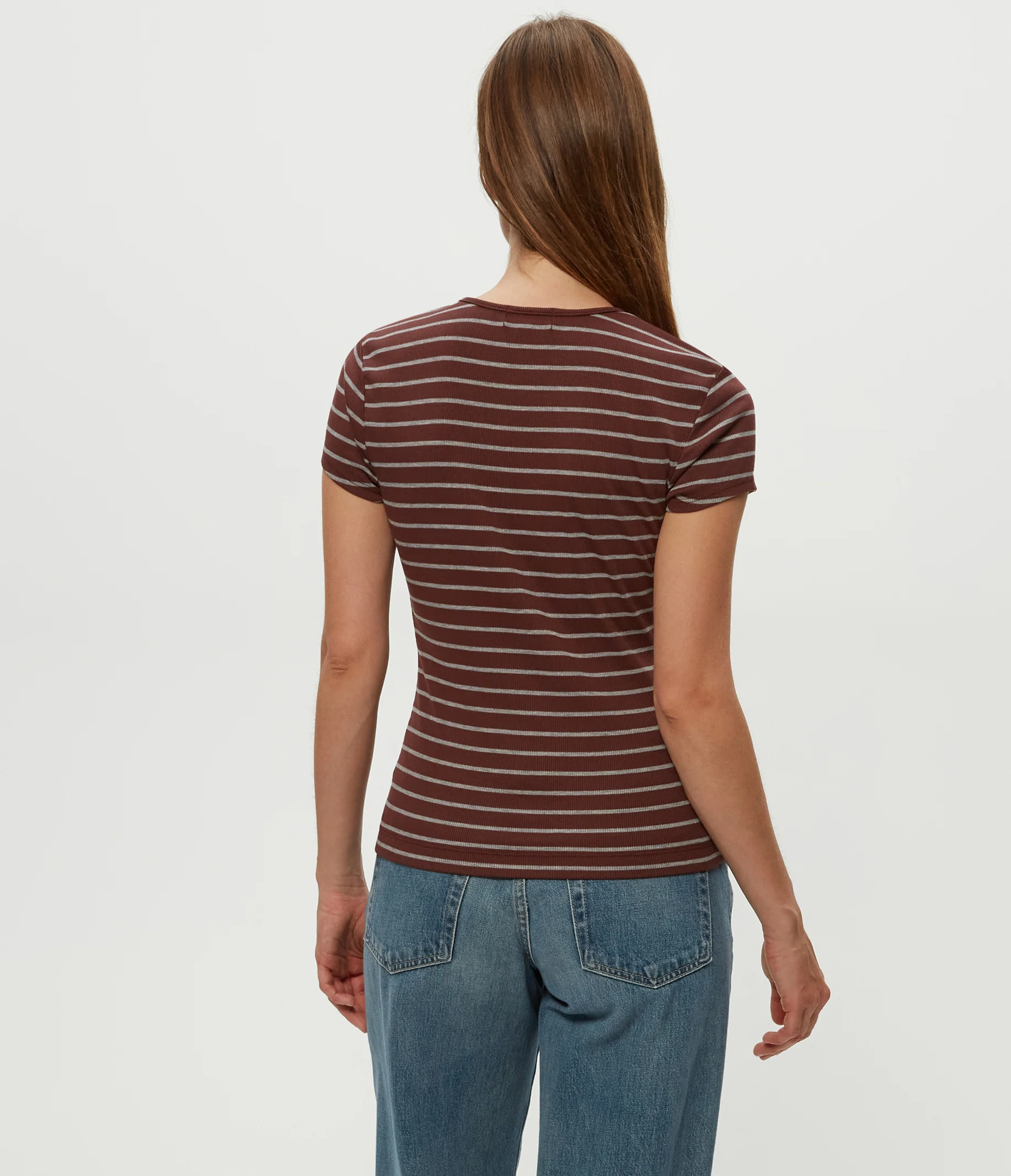 Joy Striped Ribbed Tee - Image 7