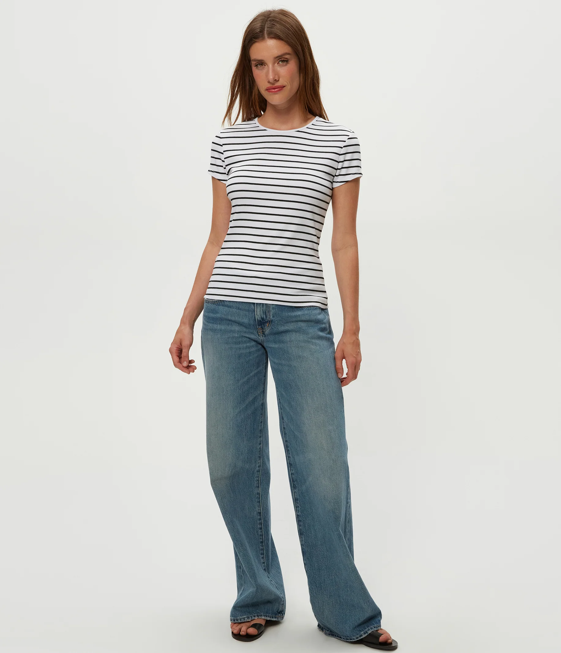 Joy Striped Ribbed Tee - Image 9