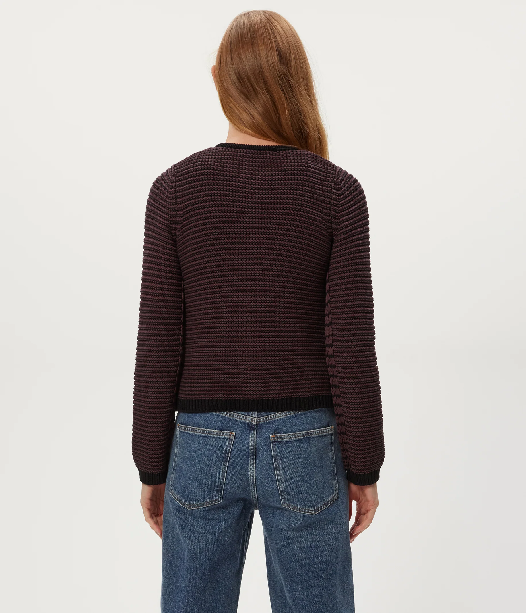 Kaden Striped Crewneck Cardigan - Image 8