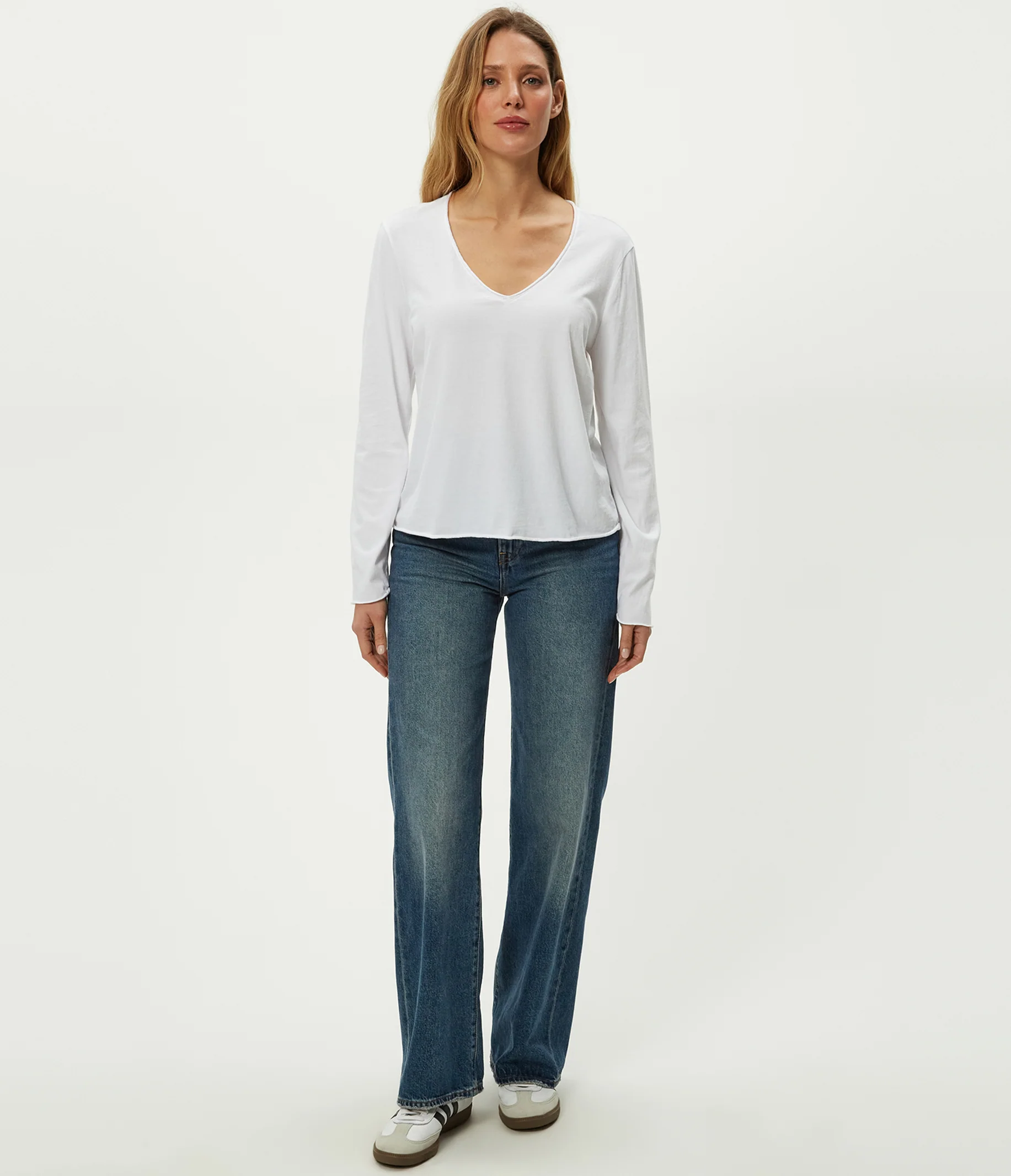 Kailee V-Neck Long Sleeve Tee - Image 14