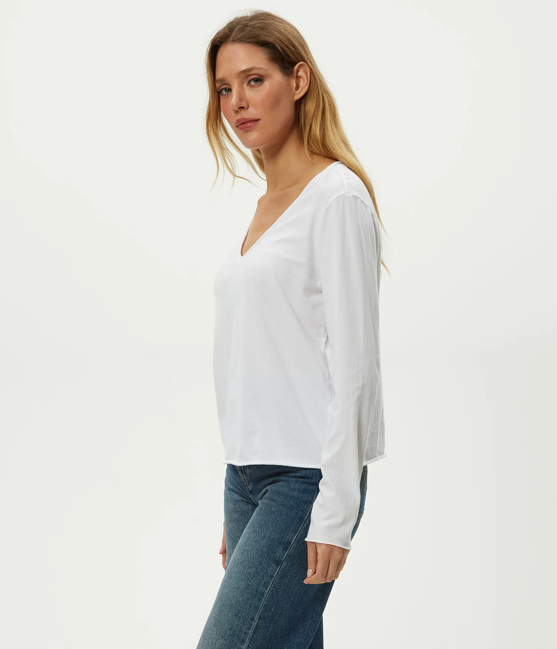 Kailee V-Neck Long Sleeve Tee - Image 15