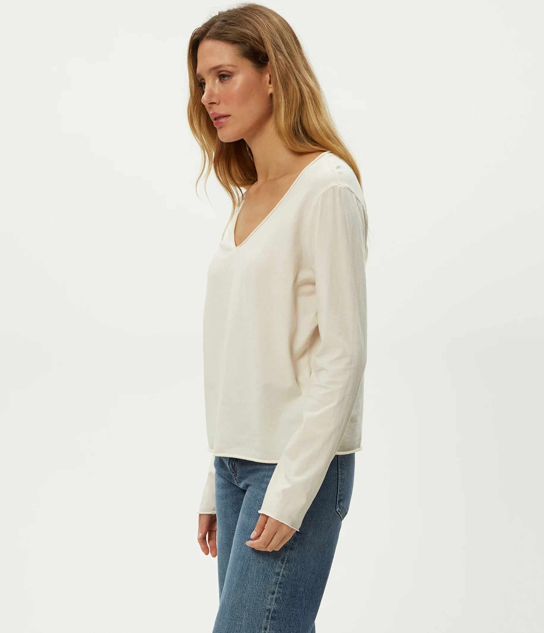 Kailee V-Neck Long Sleeve Tee - Image 22