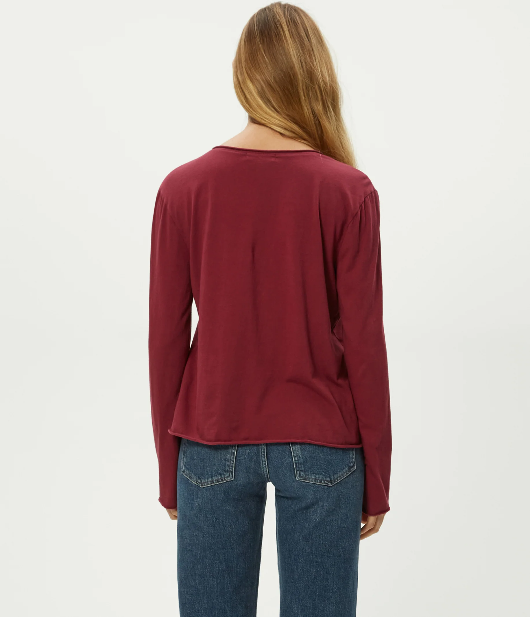 Kailee V-Neck Long Sleeve Tee - Image 27
