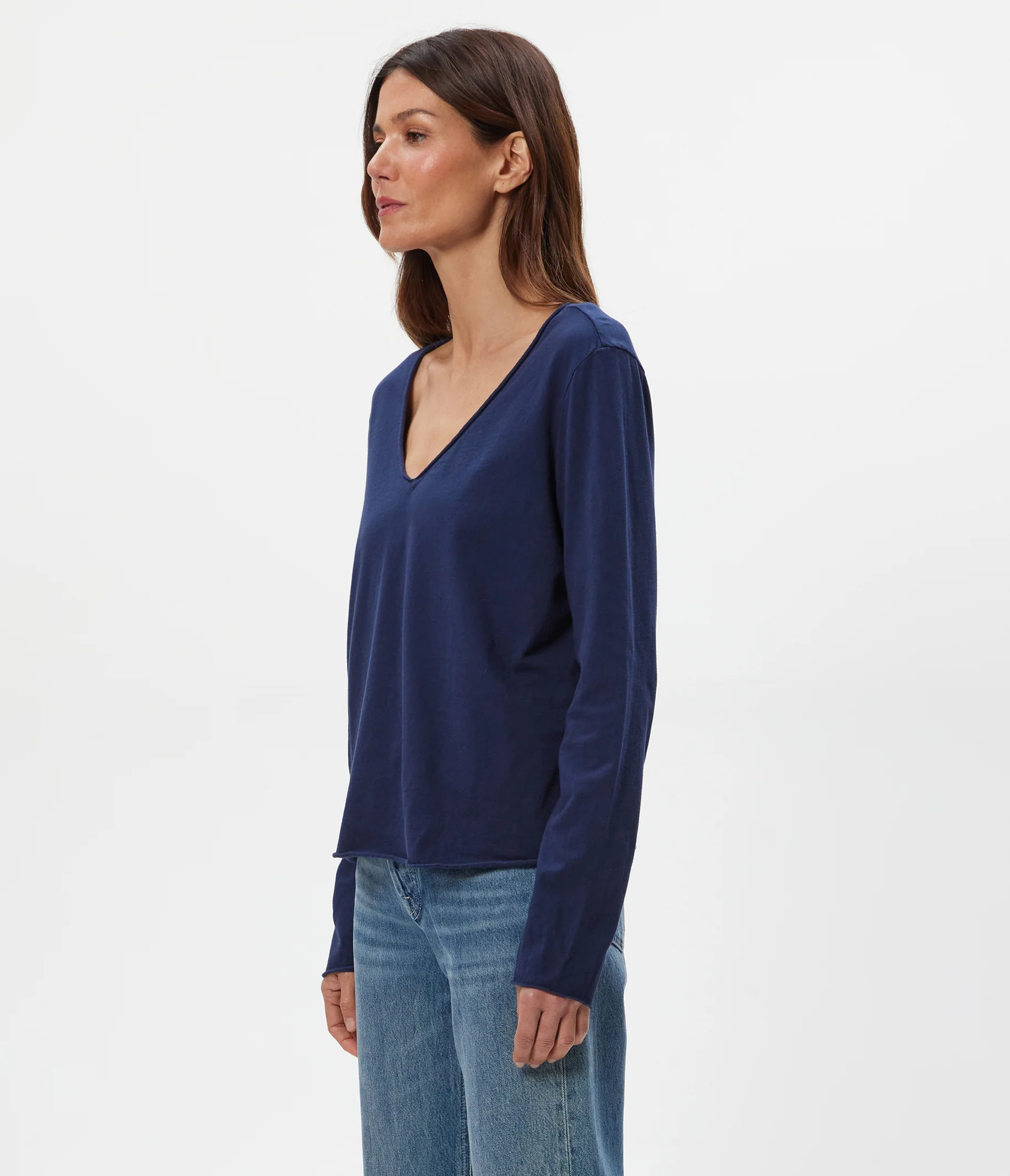 Kailee V-Neck Long Sleeve Tee - Image 38