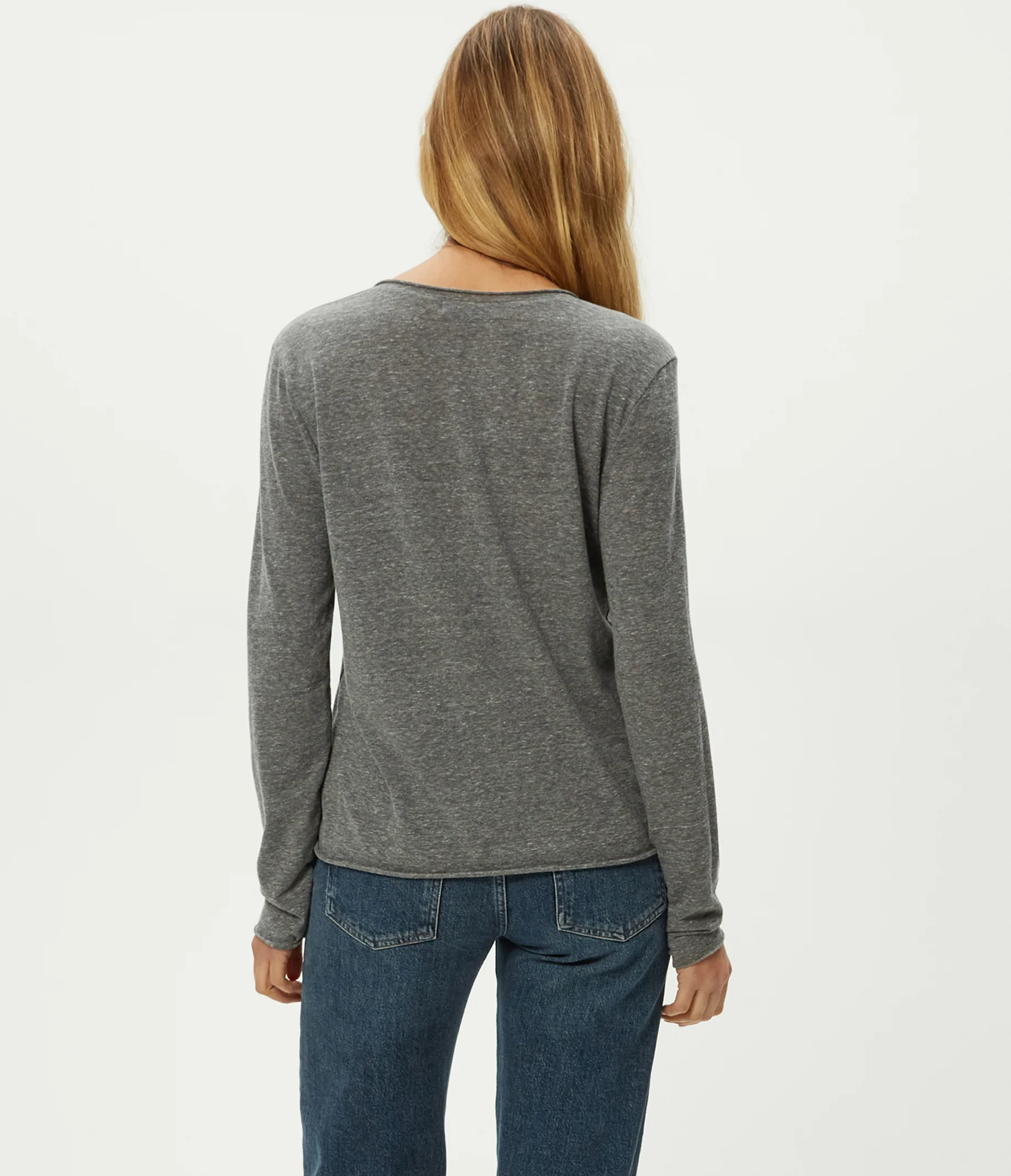 Kailee V-Neck Long Sleeve Tee - Image 8