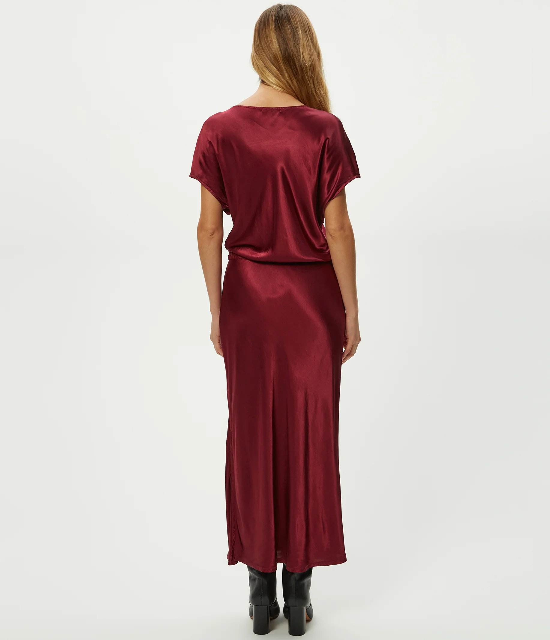 Karter Satin Midi Dress - Image 12