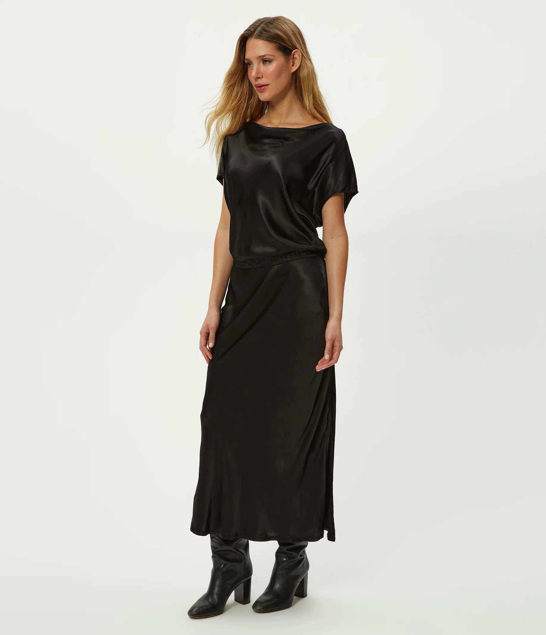 Karter Satin Midi Dress - Image 3