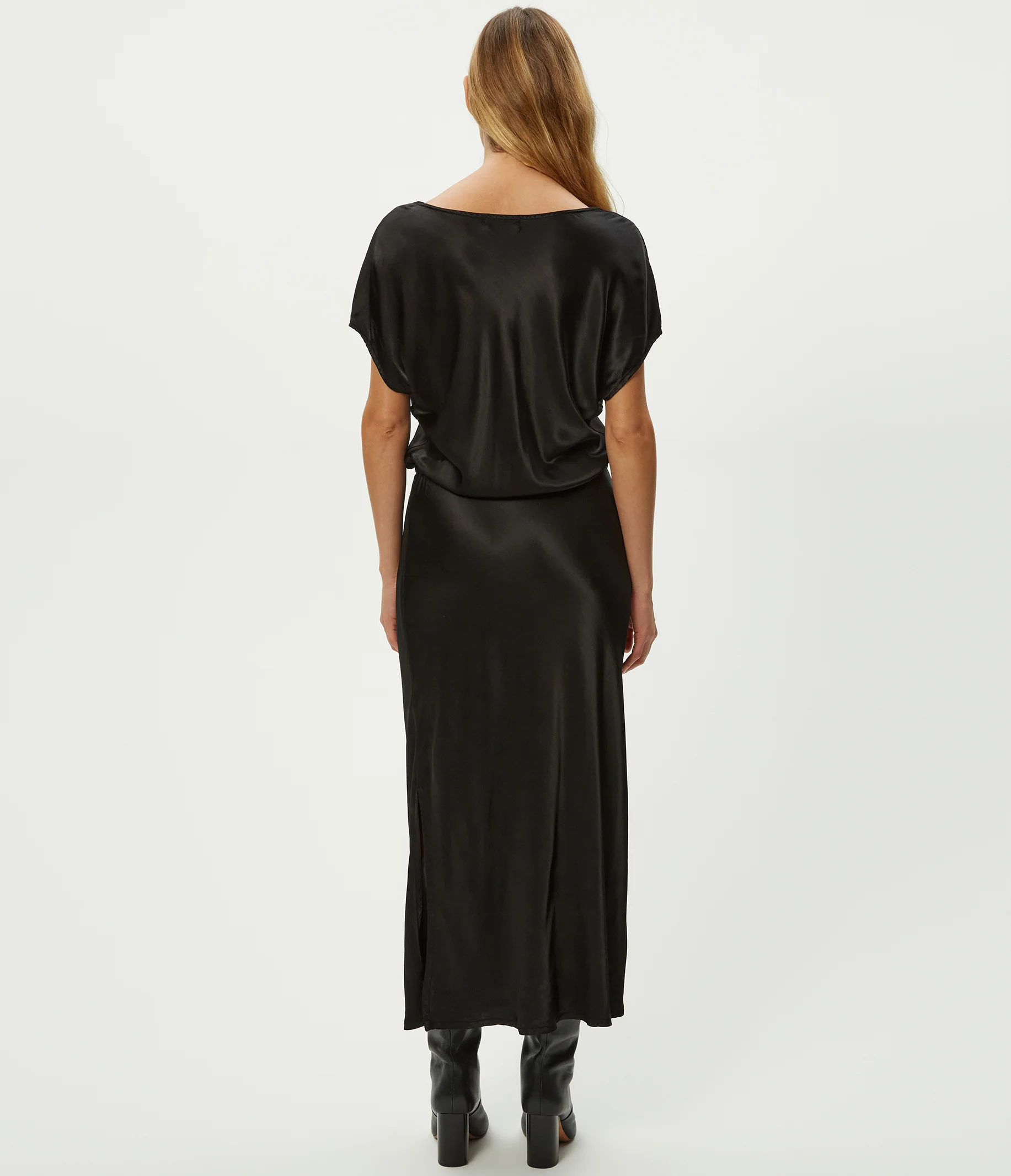 Karter Satin Midi Dress - Image 4