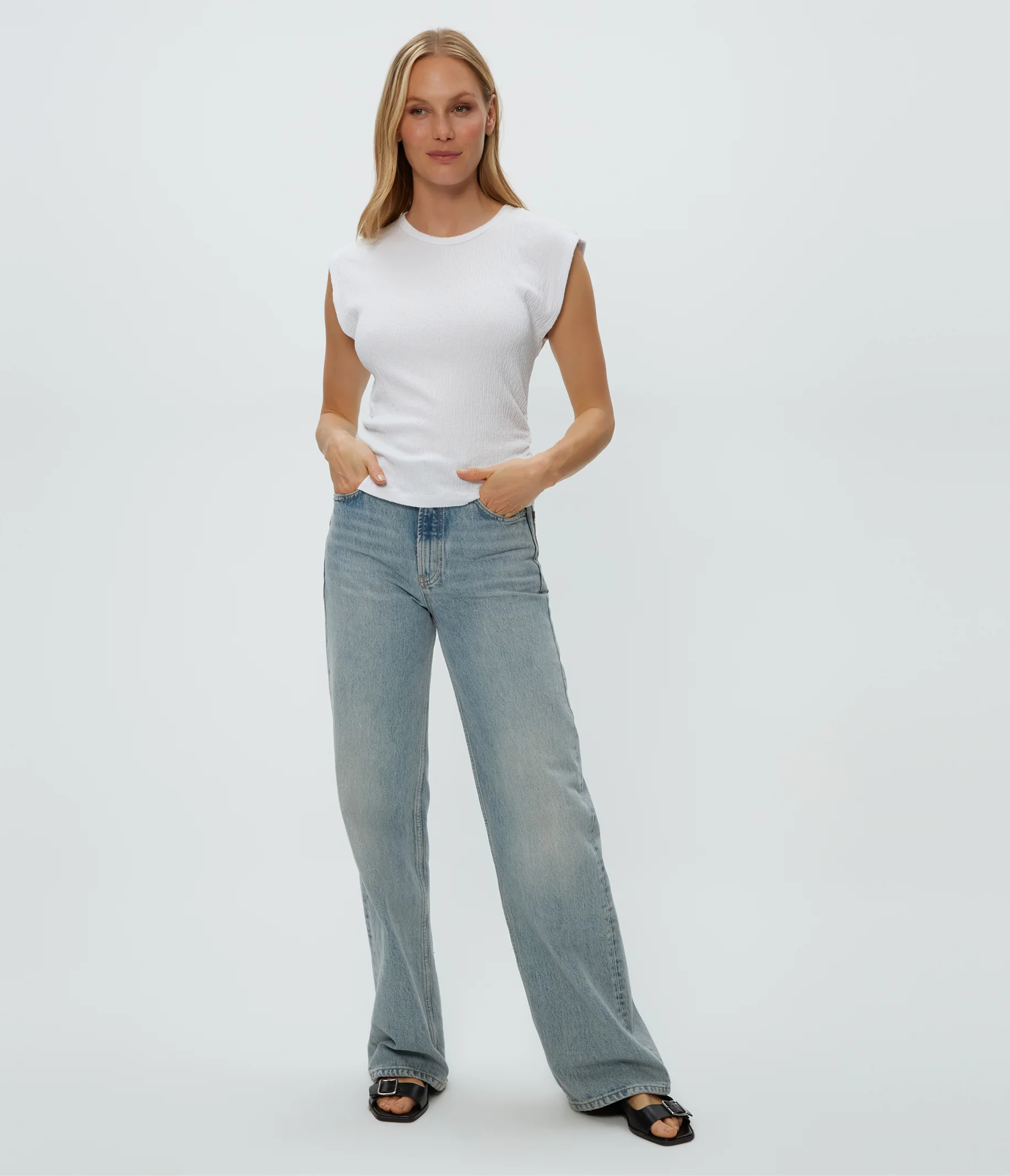 Leighton Power Shoulder Top - Image 10