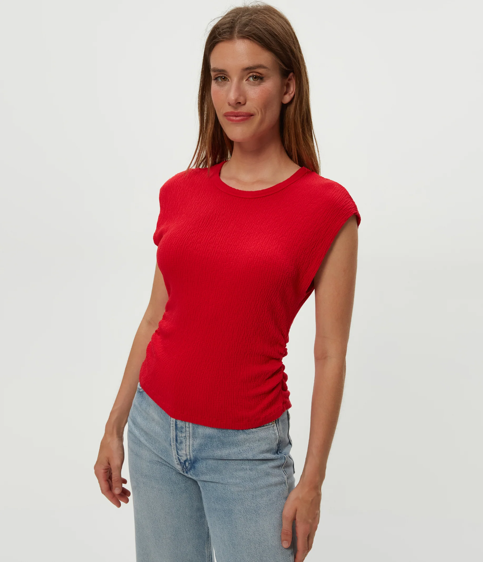 Leighton Power Shoulder Top - Image 17