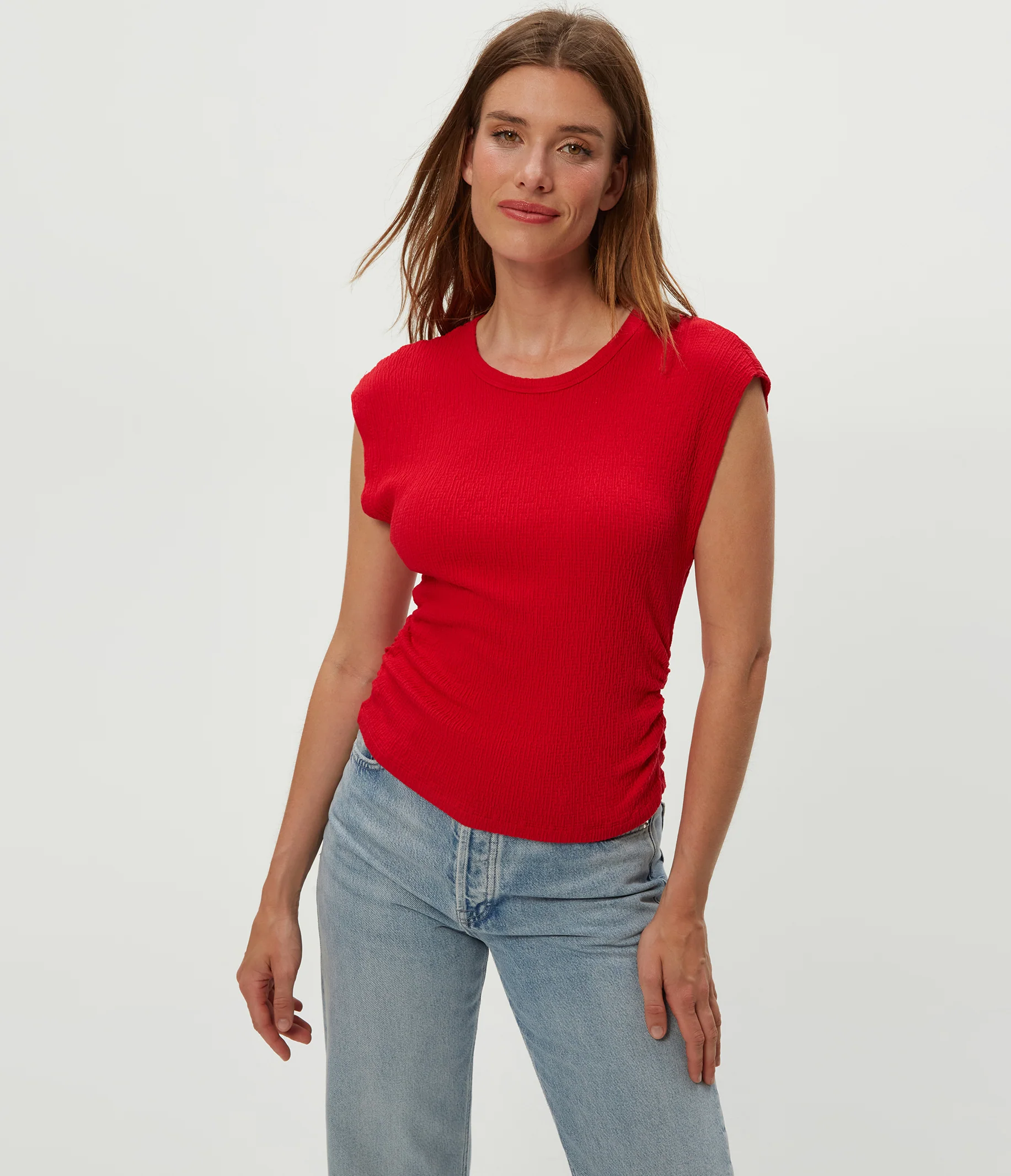 Leighton Power Shoulder Top - Image 19