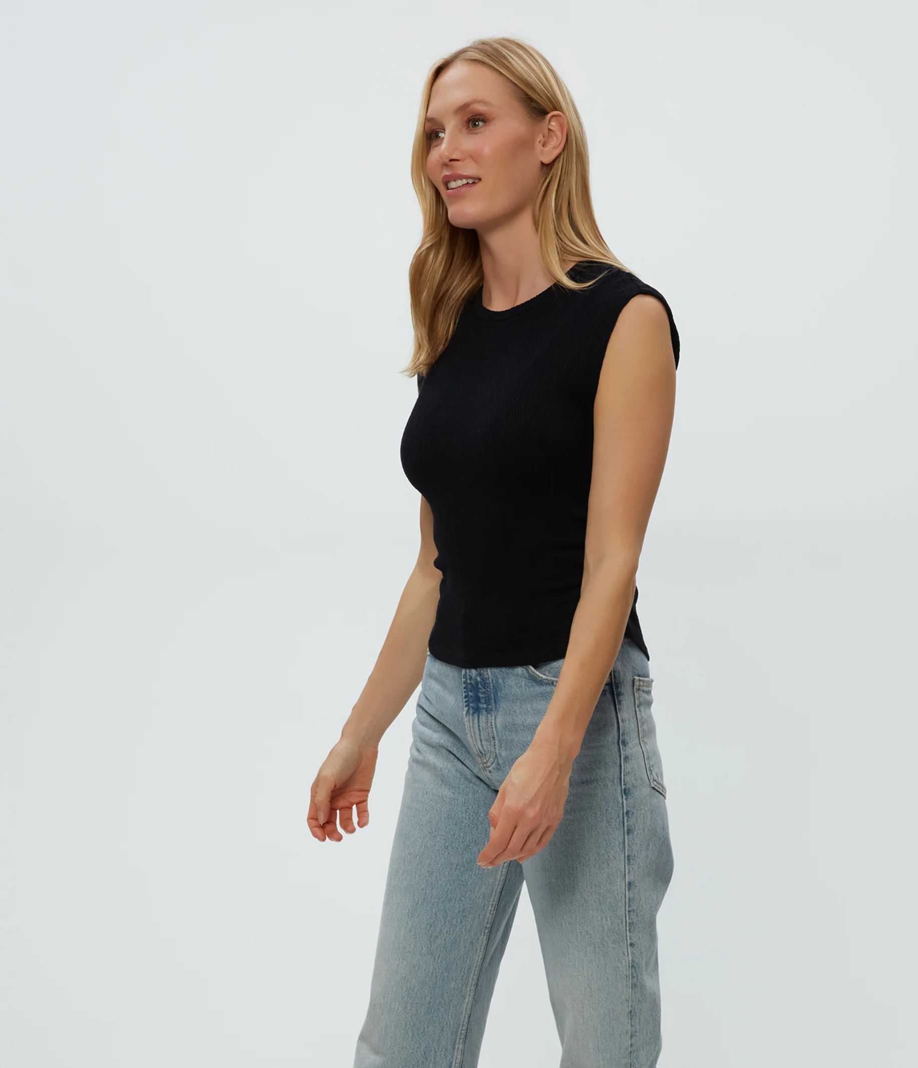 Leighton Power Shoulder Top - Image 3