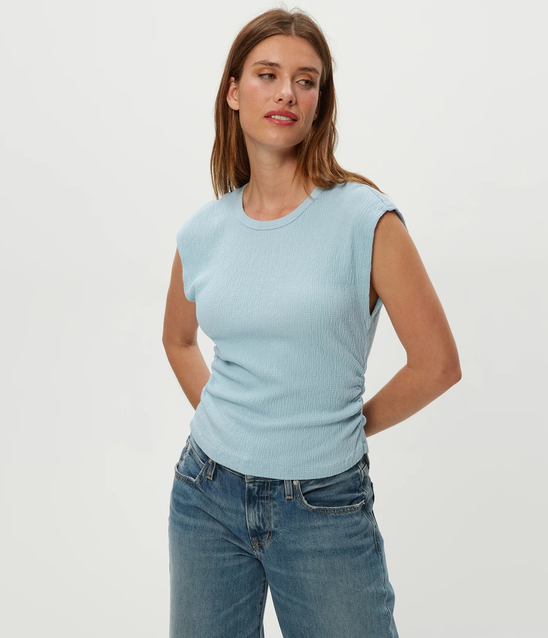 Leighton Power Shoulder Top - Image 5