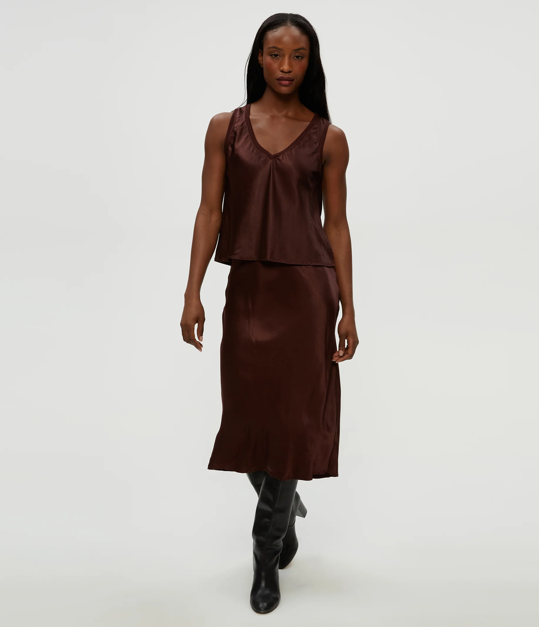 Leila Bias Midi Skirt - Image 9