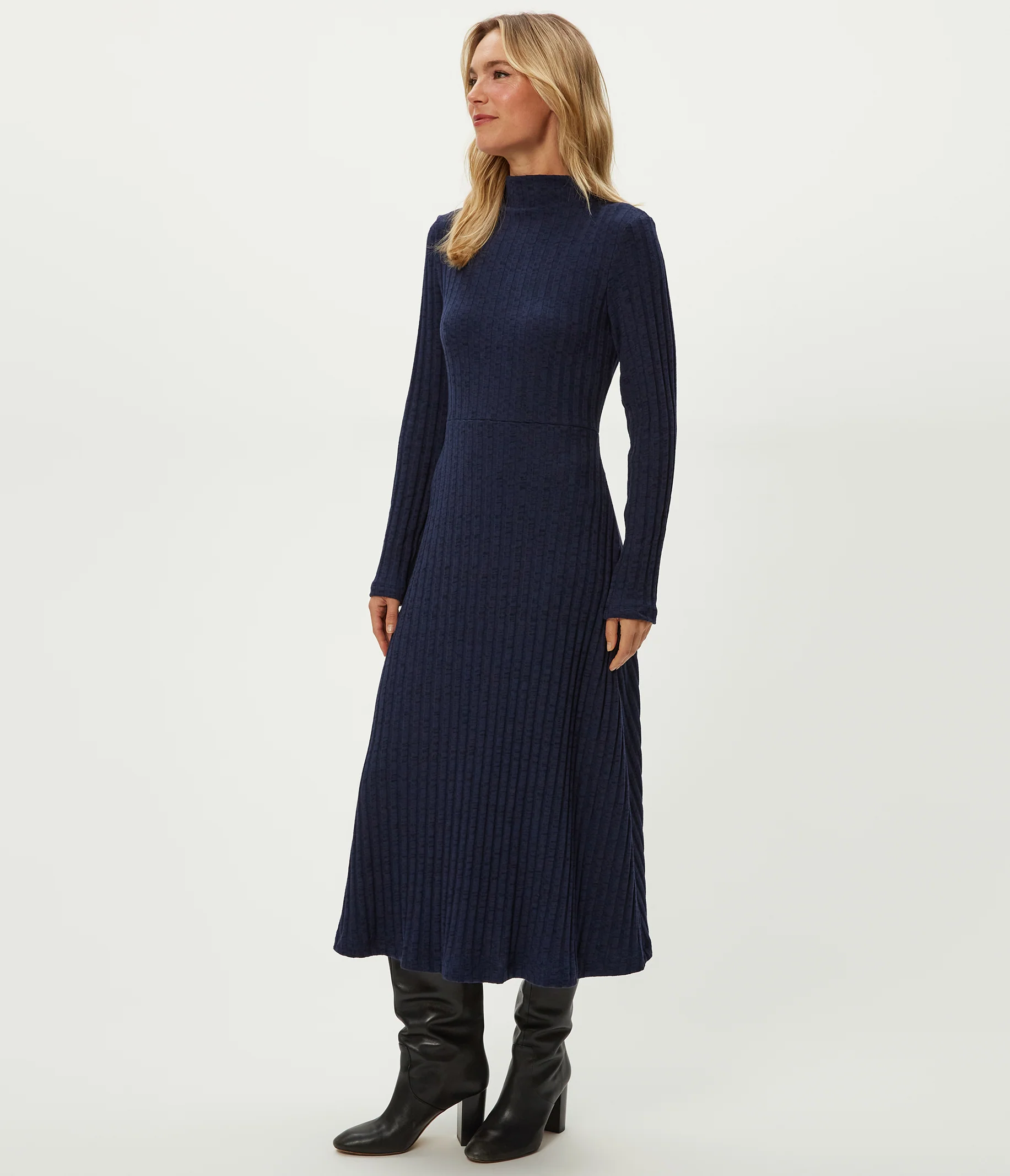 Lenox Mock Neck Midi Dress - Image 11