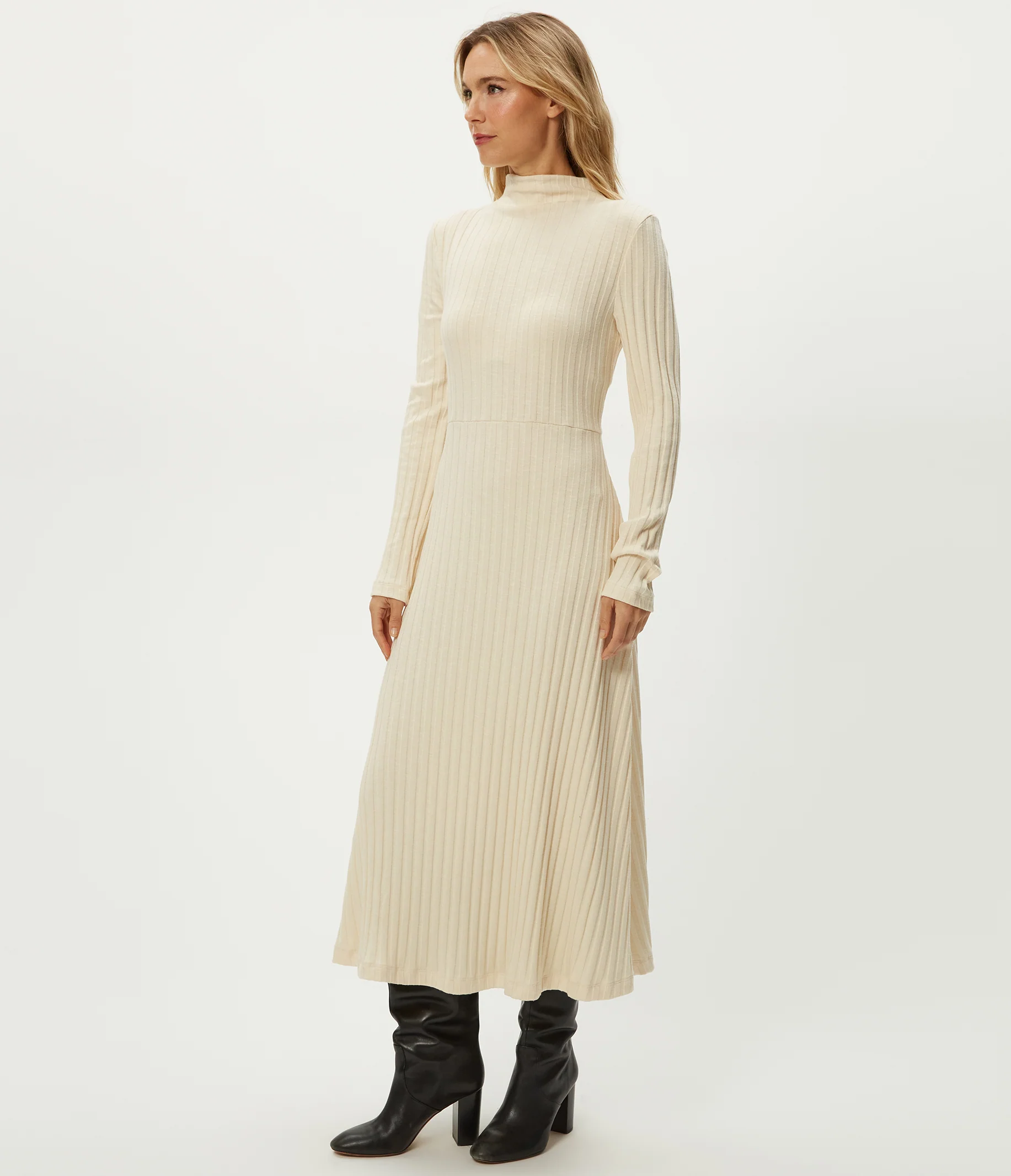 Lenox Mock Neck Midi Dress - Image 3
