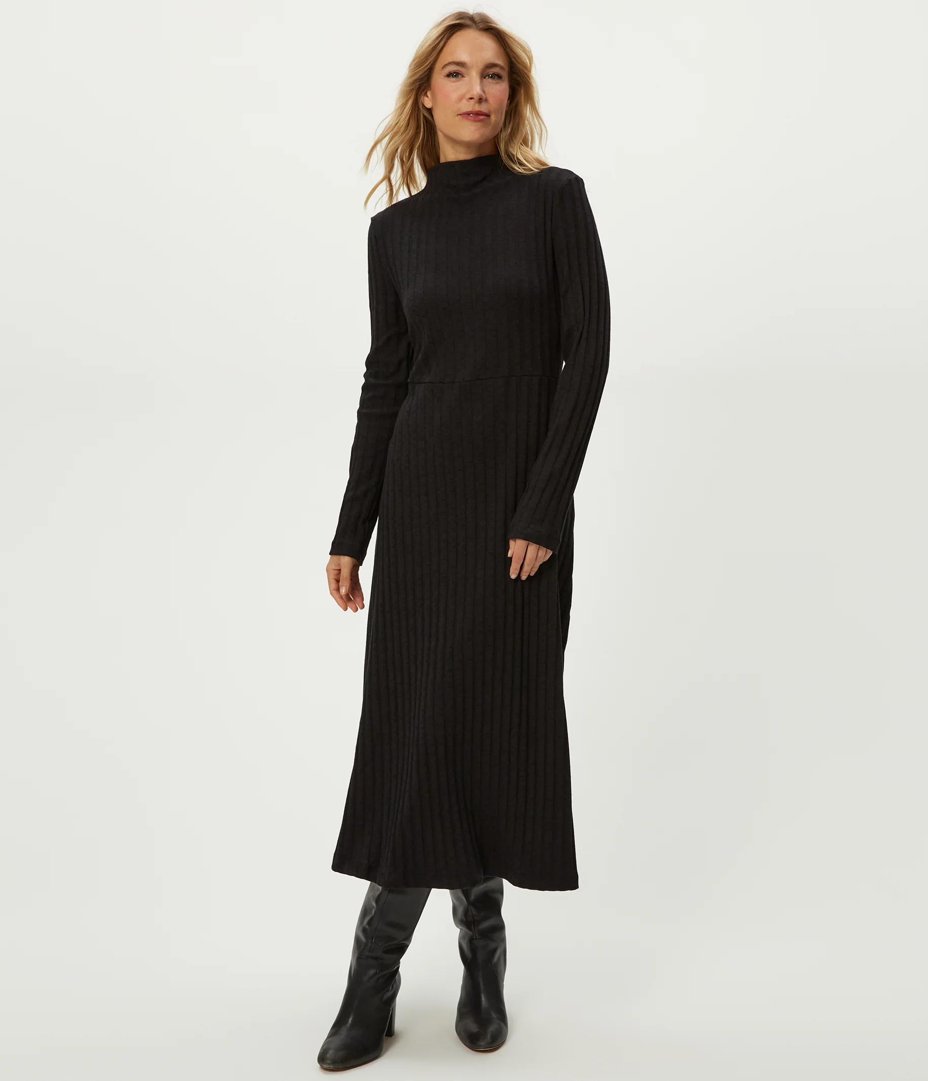 Lenox Mock Neck Midi Dress - Image 5