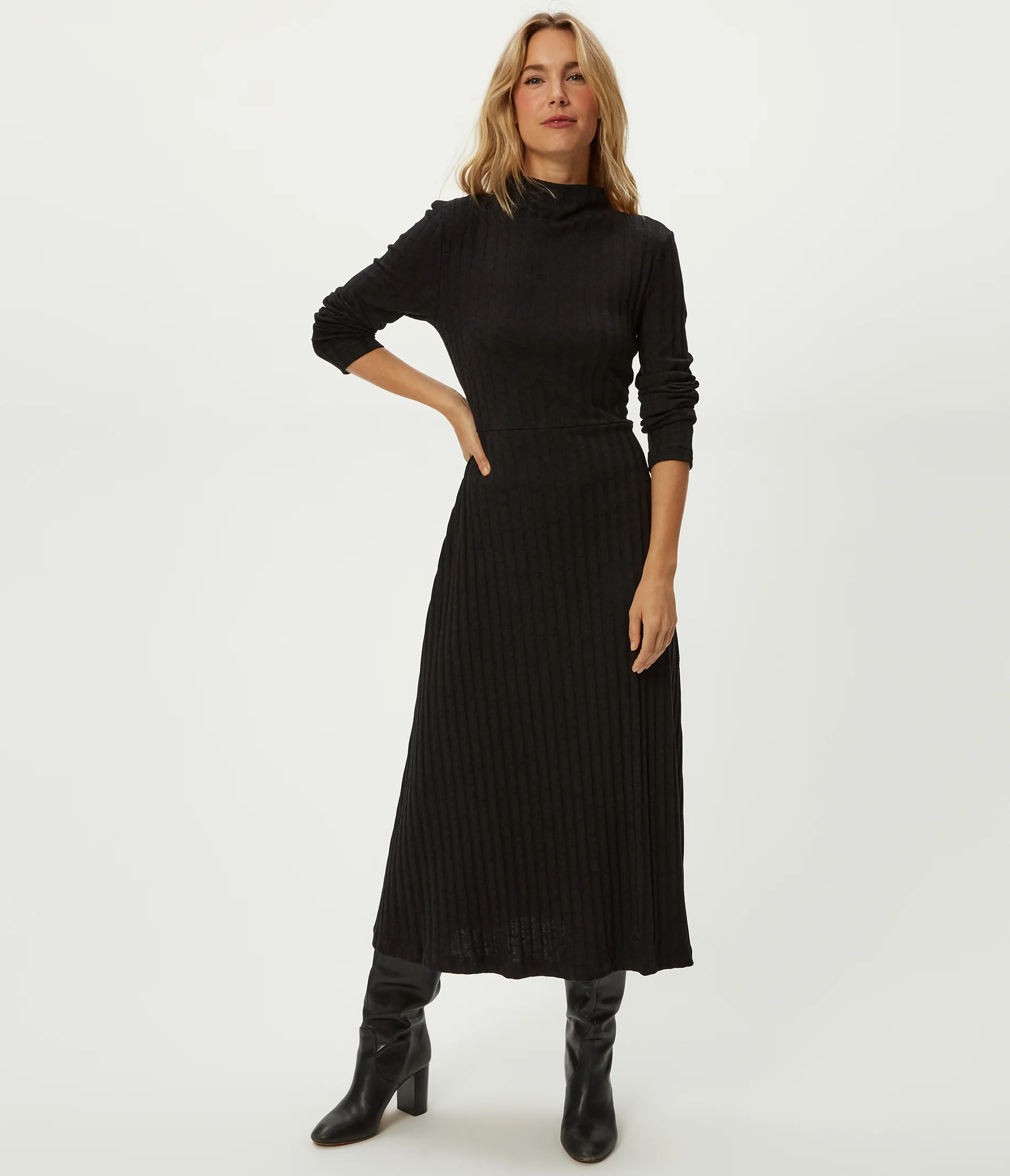 Lenox Mock Neck Midi Dress - Image 6