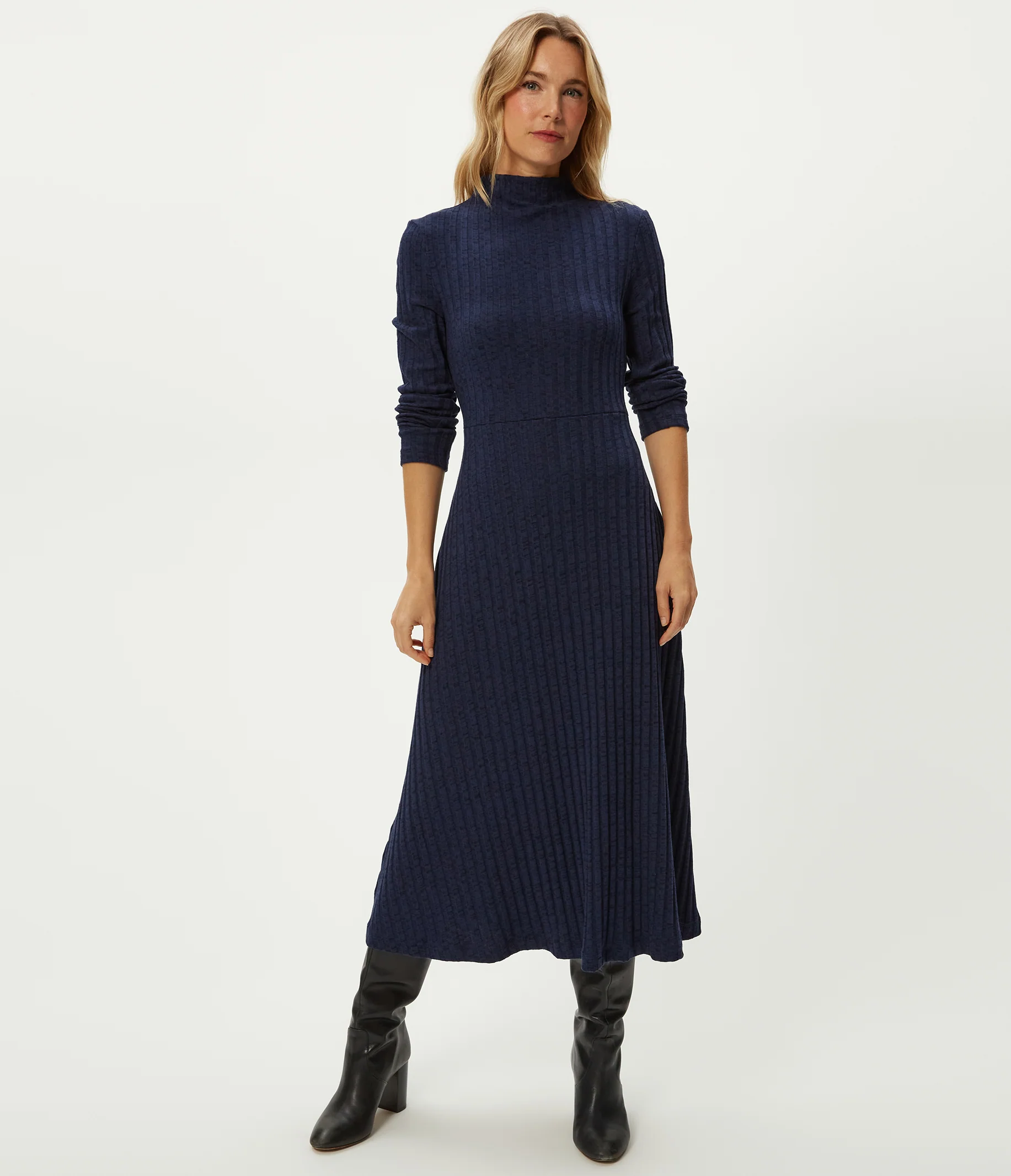 Lenox Mock Neck Midi Dress - Image 9