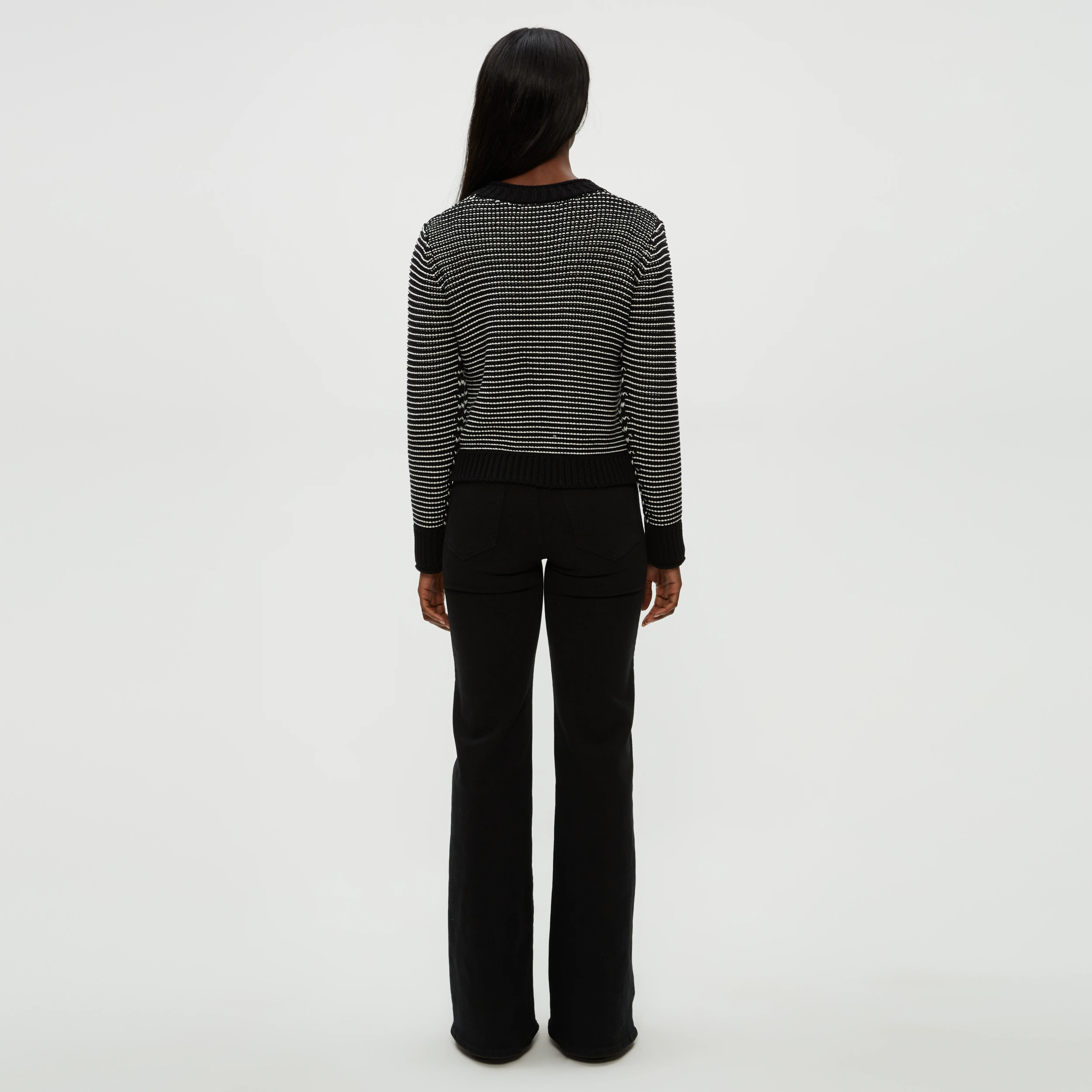 Linda Striped V-Neck Pullover - Image 7