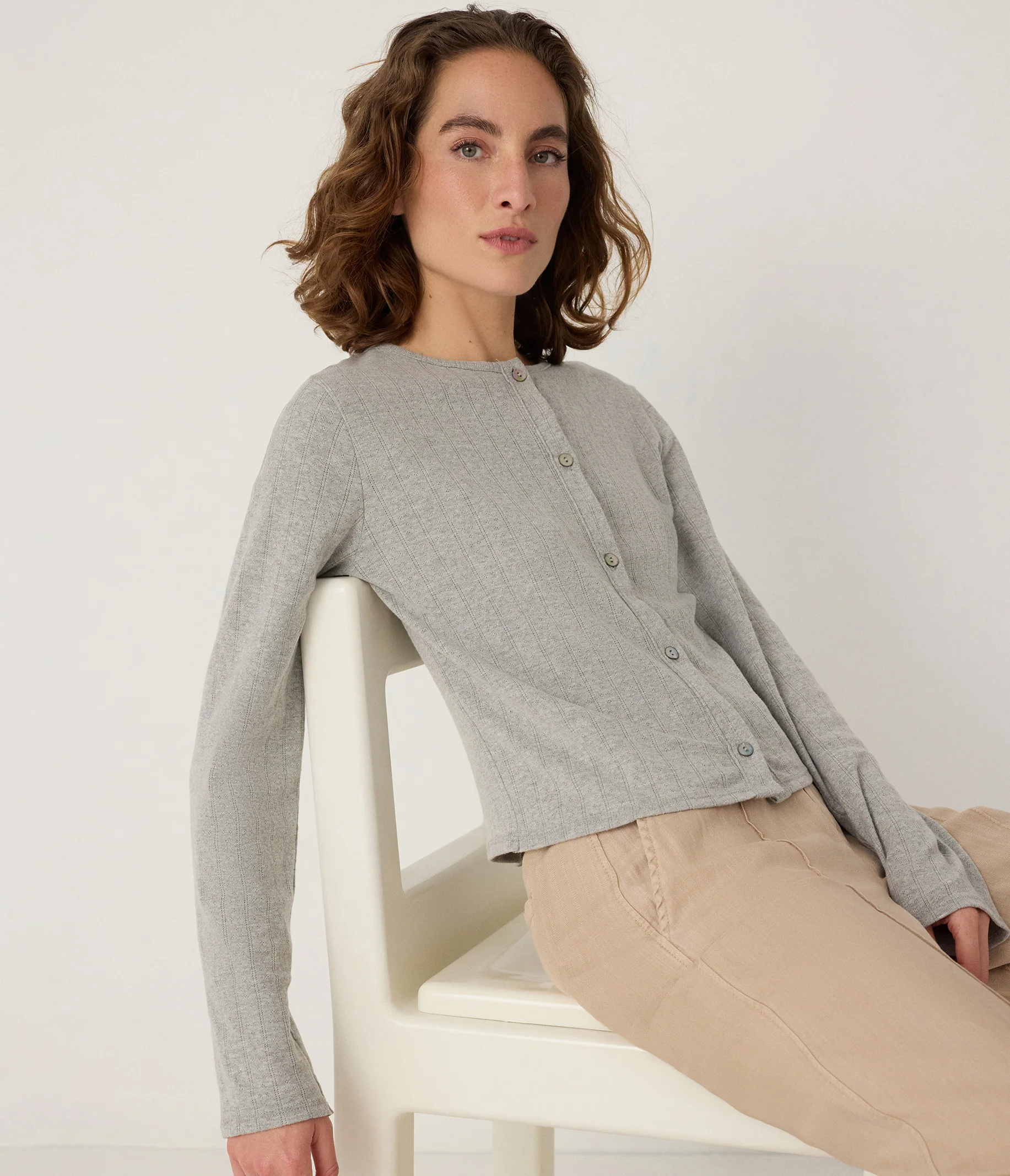 Mackenzie Pointelle Cardigan