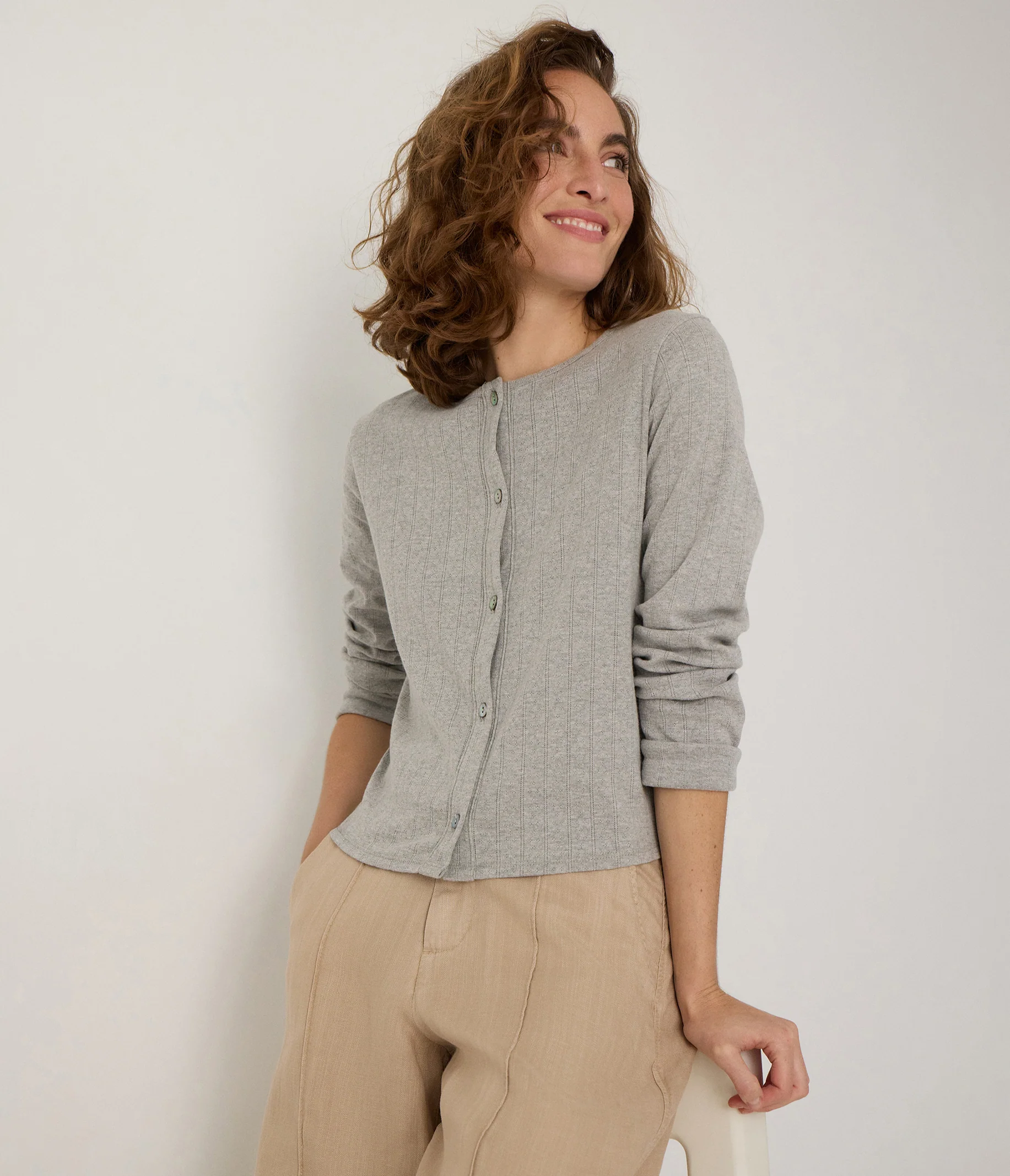 Mackenzie Pointelle Cardigan - Image 2