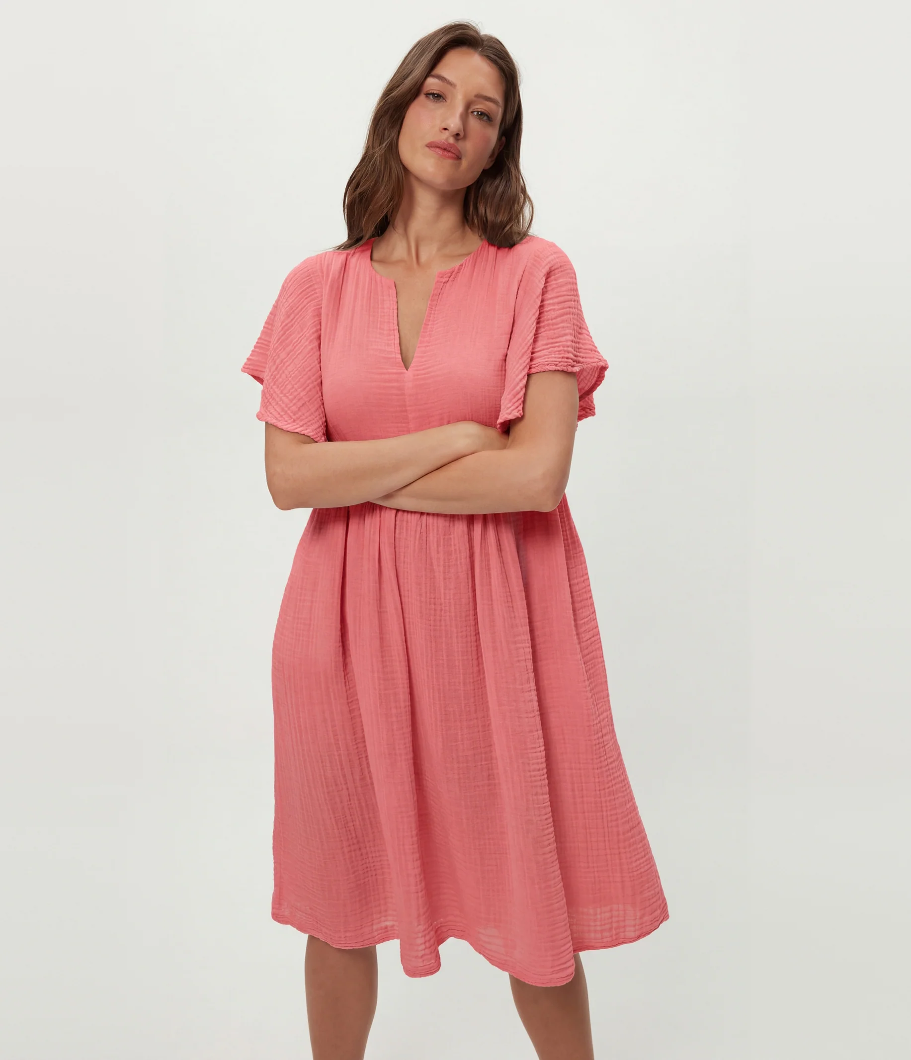 Madeline Flutter Sleeve Dress - Image 10
