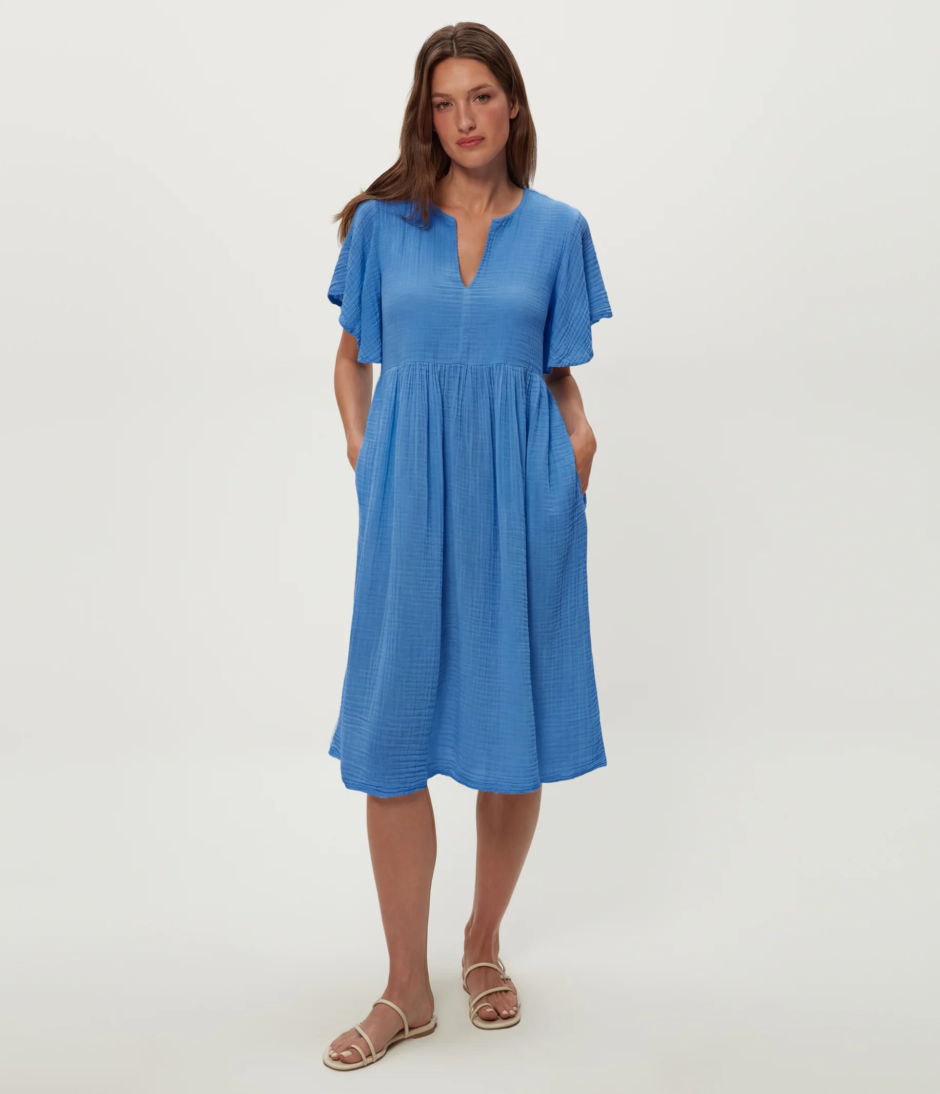 Madeline Flutter Sleeve Dress - Image 15