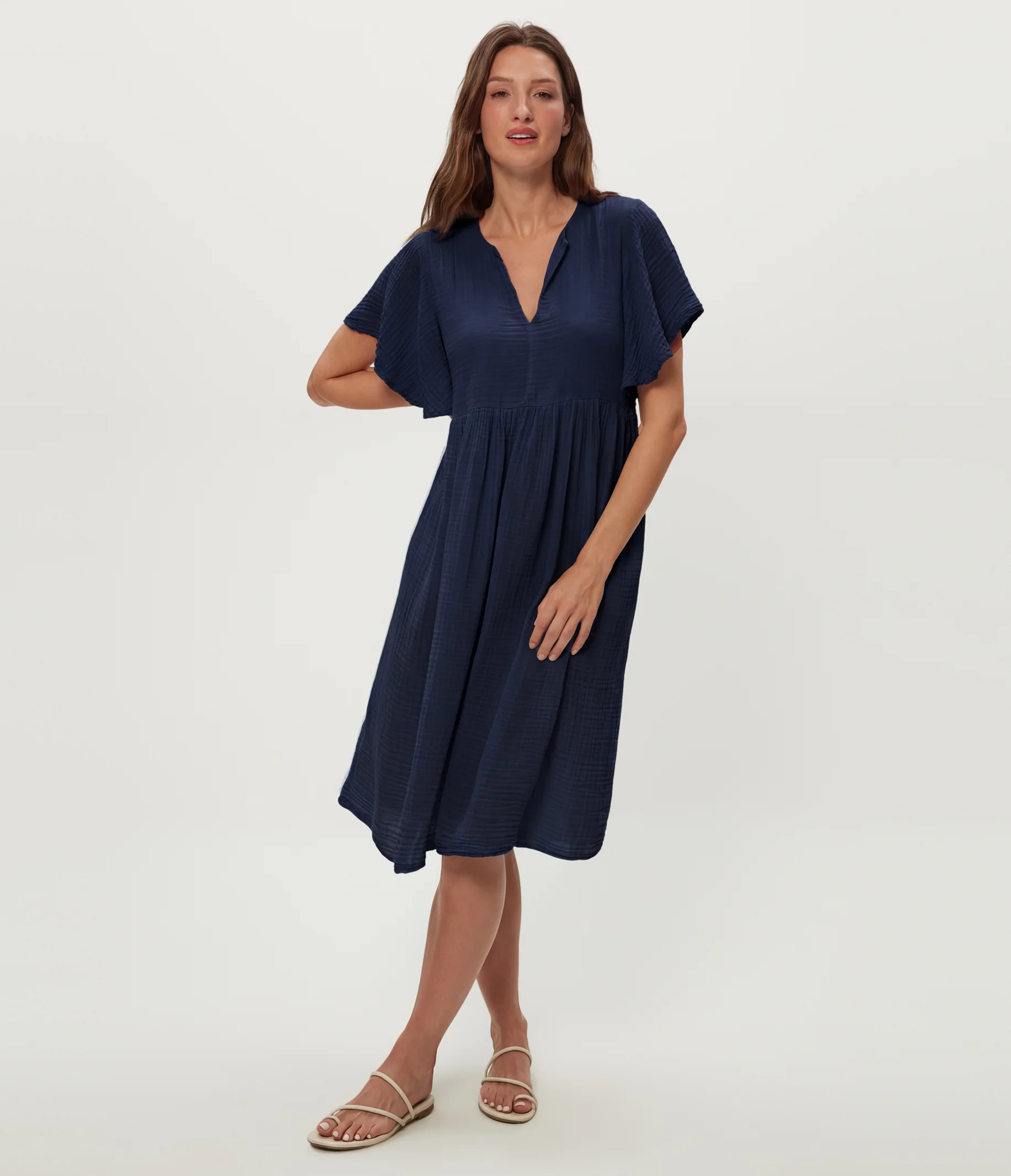 Madeline Flutter Sleeve Dress - Image 25