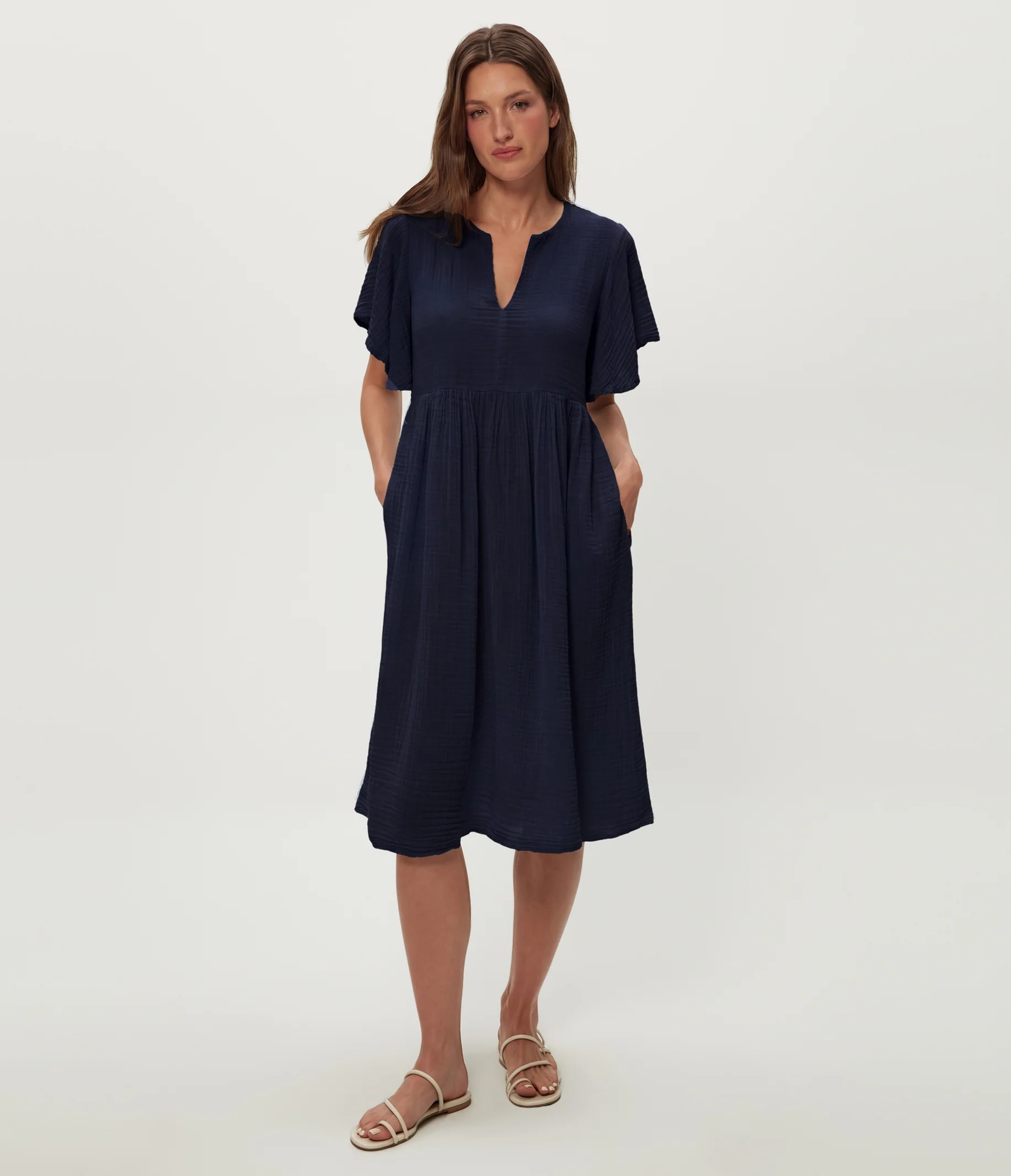 Madeline Flutter Sleeve Dress - Image 26