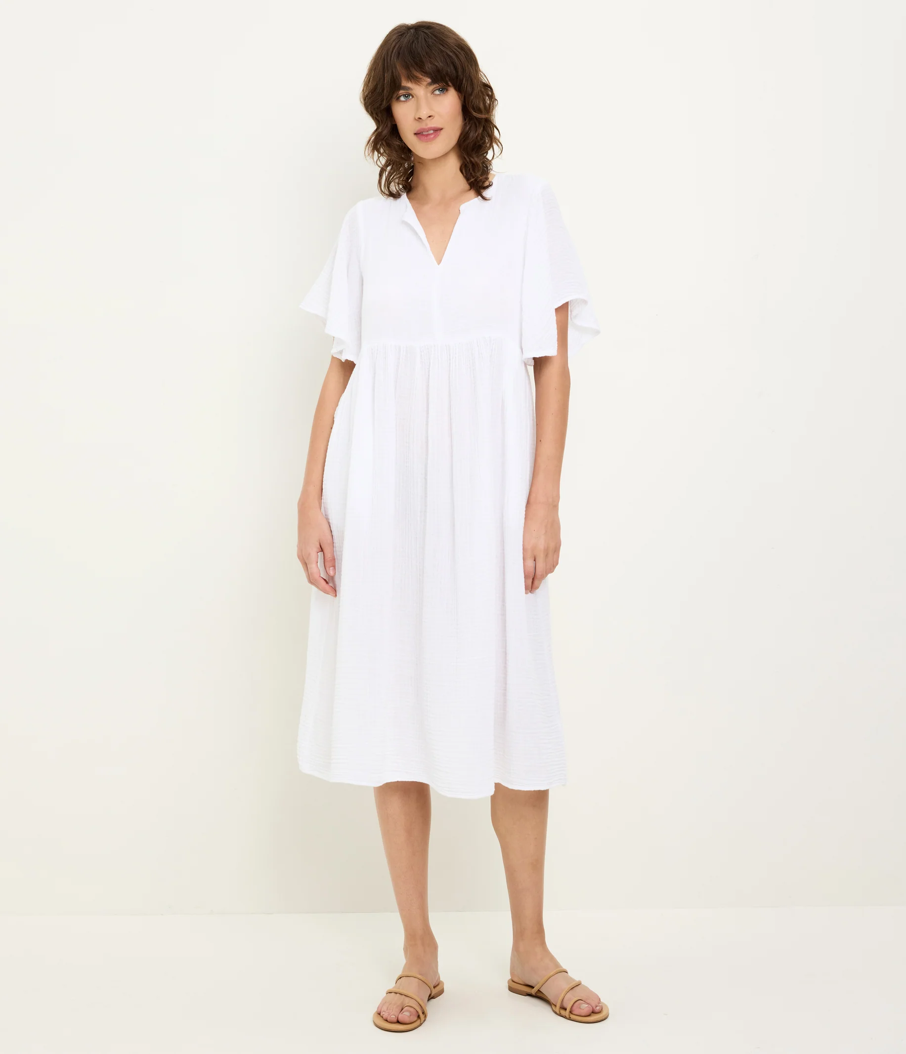 Madeline Flutter Sleeve Dress - Image 3