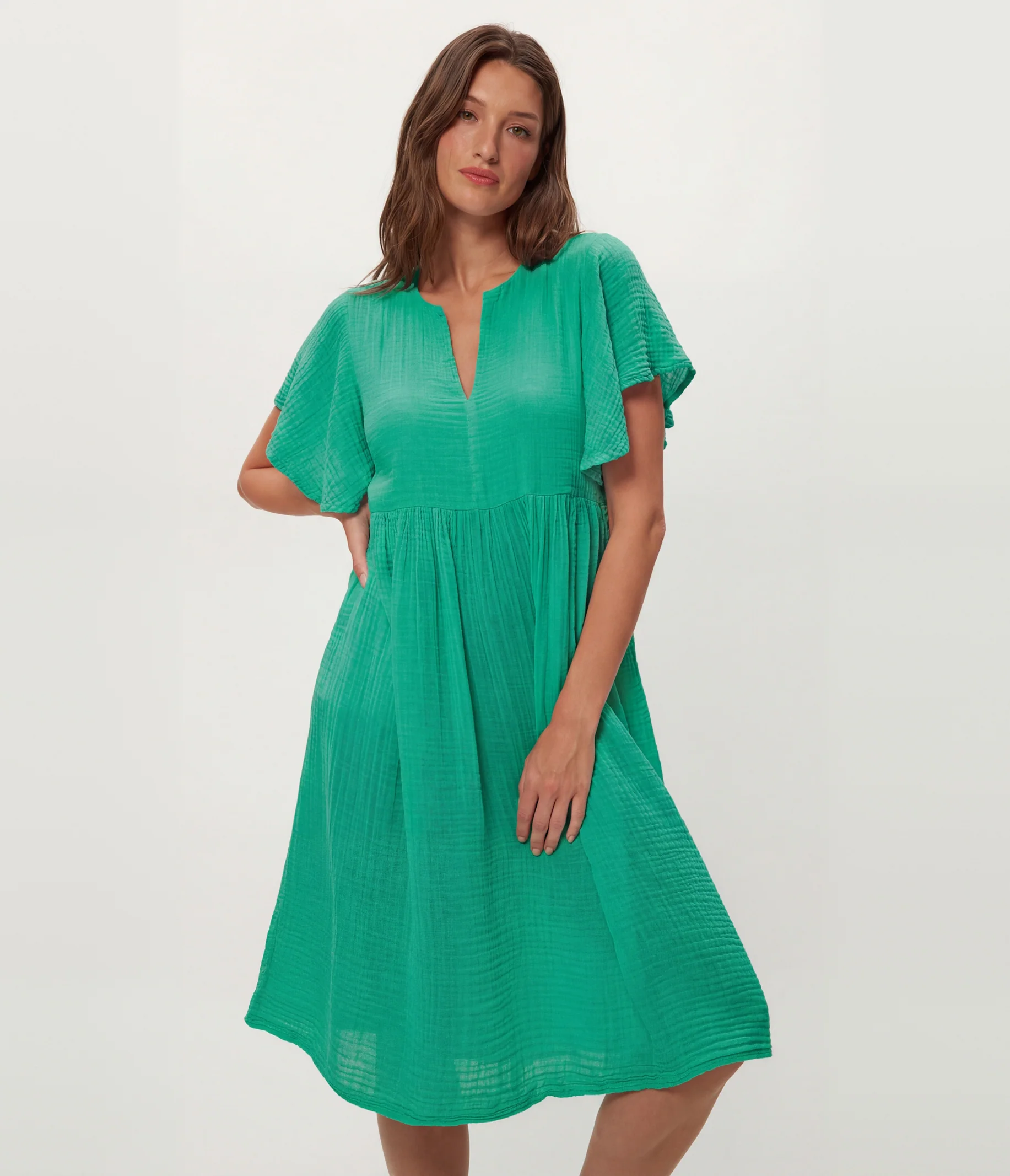 Madeline Flutter Sleeve Dress - Image 31