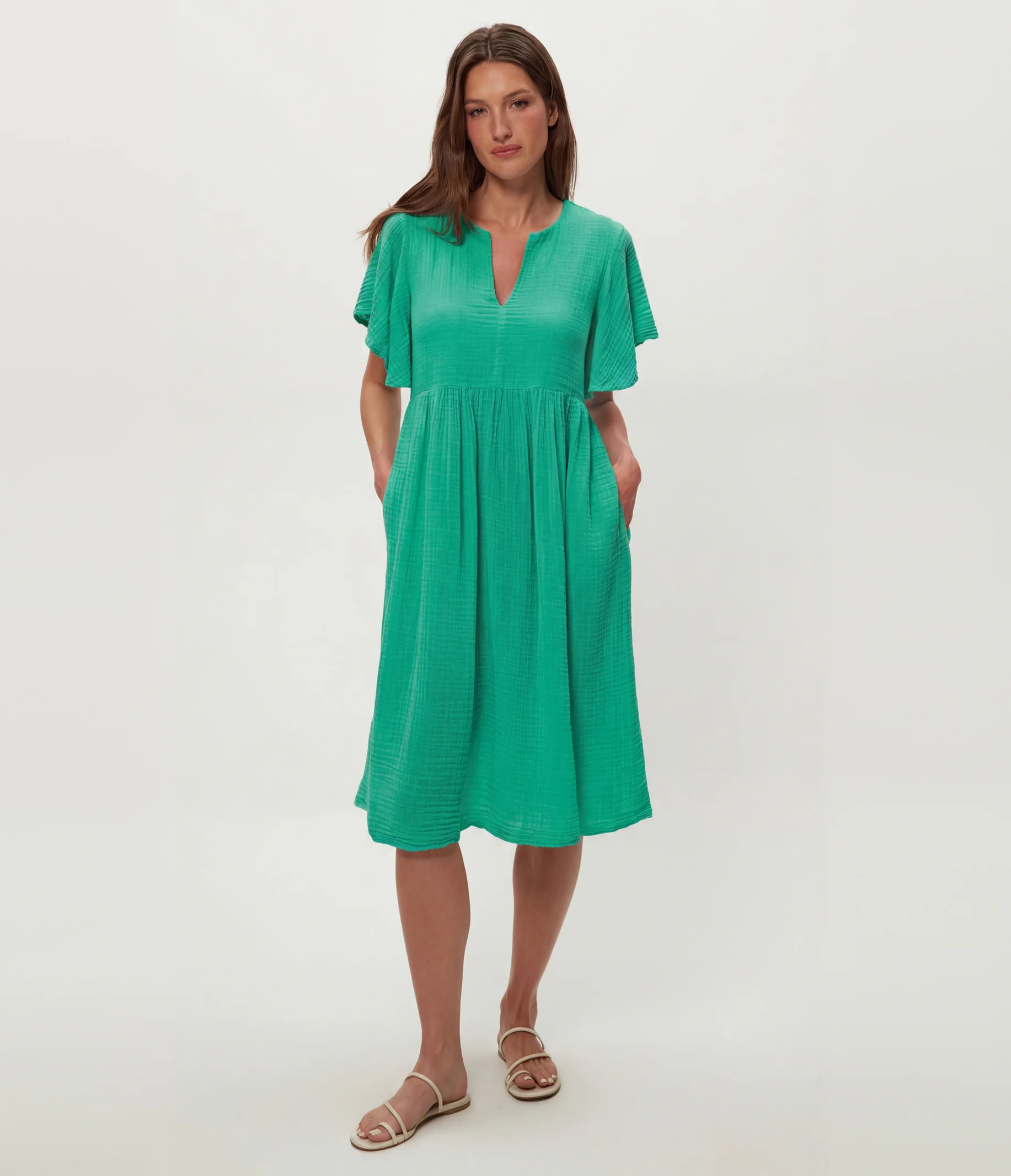 Madeline Flutter Sleeve Dress - Image 32