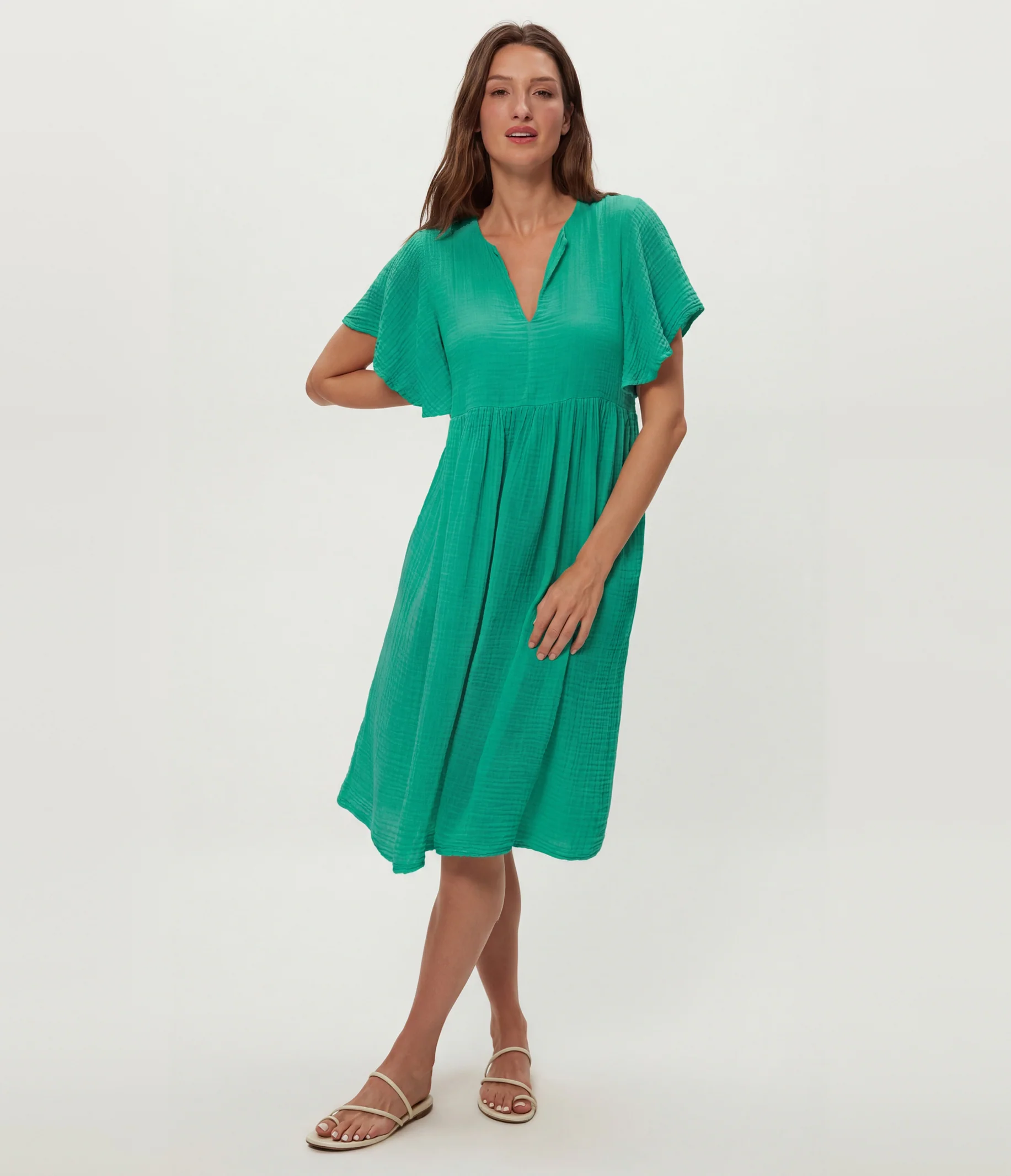 Madeline Flutter Sleeve Dress - Image 33