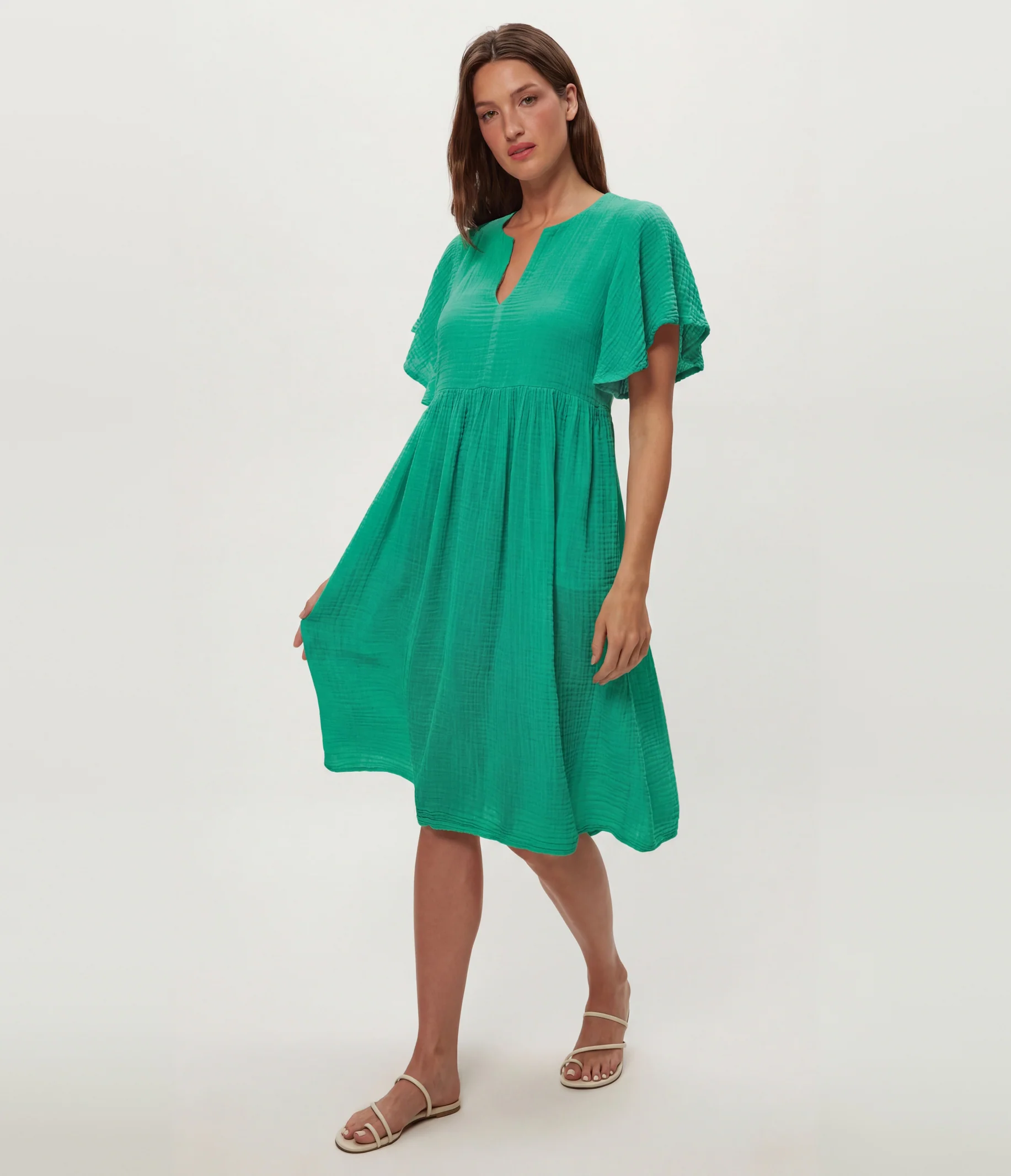 Madeline Flutter Sleeve Dress - Image 34